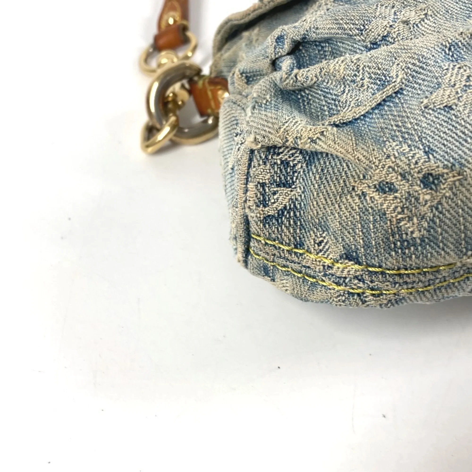 Pleaty Handbag Denim Mini - Image 7