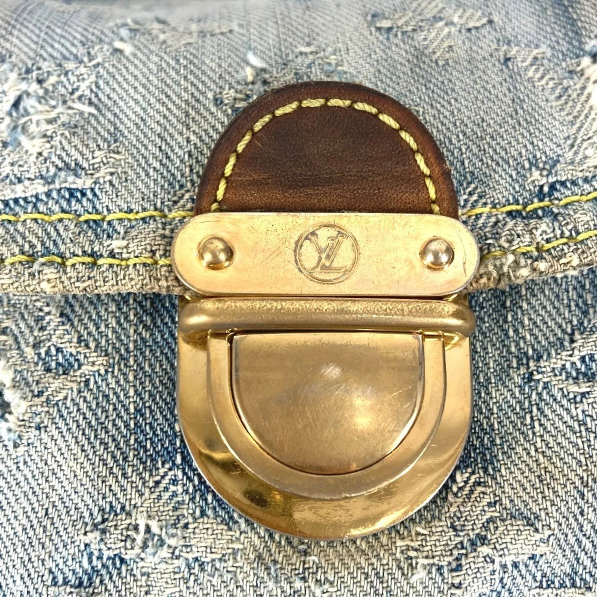 Pleaty Handbag Denim Mini - Image 8