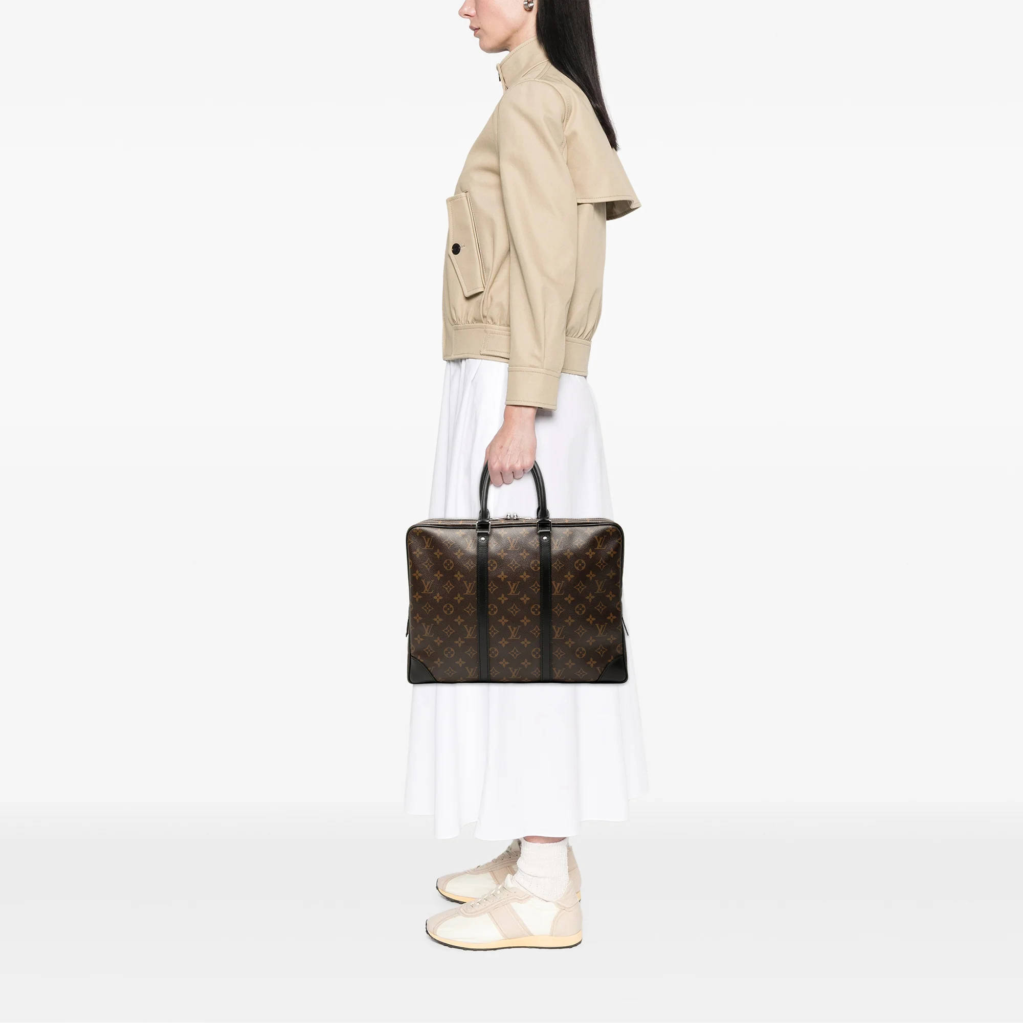 Porte-Documents Voyage Bag Macassar Monogram Canvas - Image 8