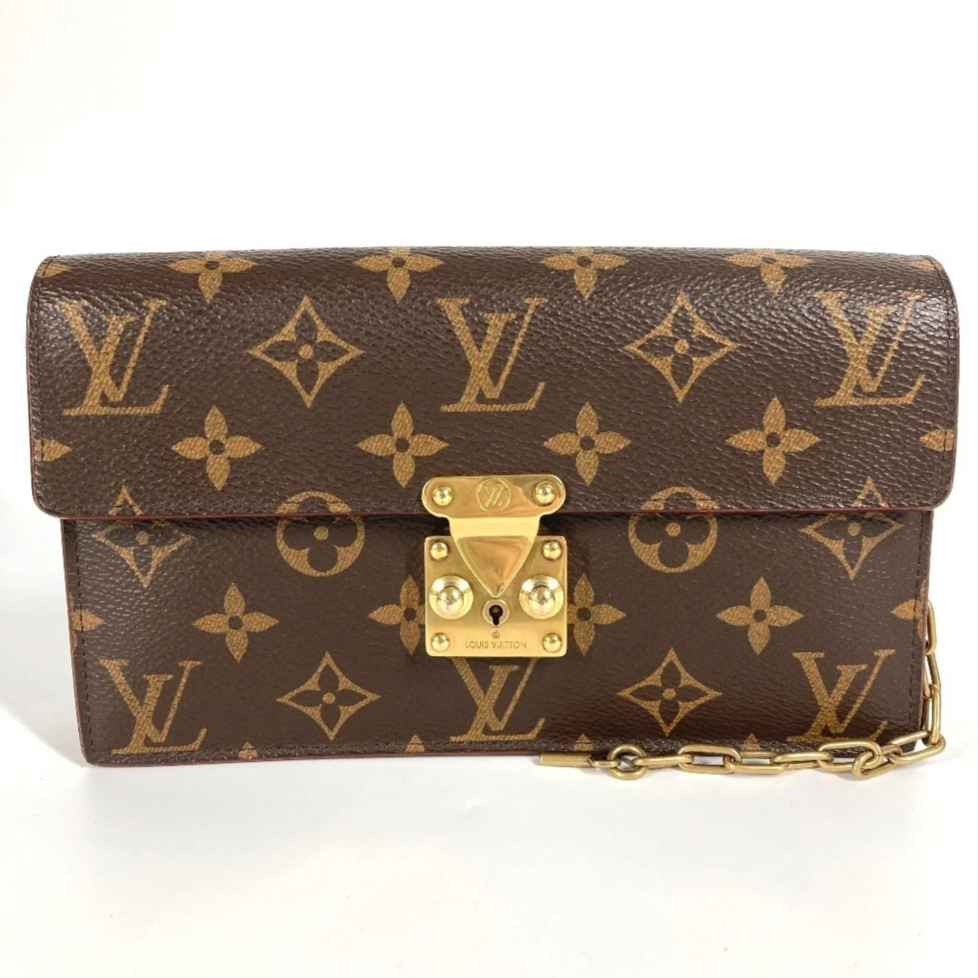 S Lock Belt Pouch Monogram Canvas
