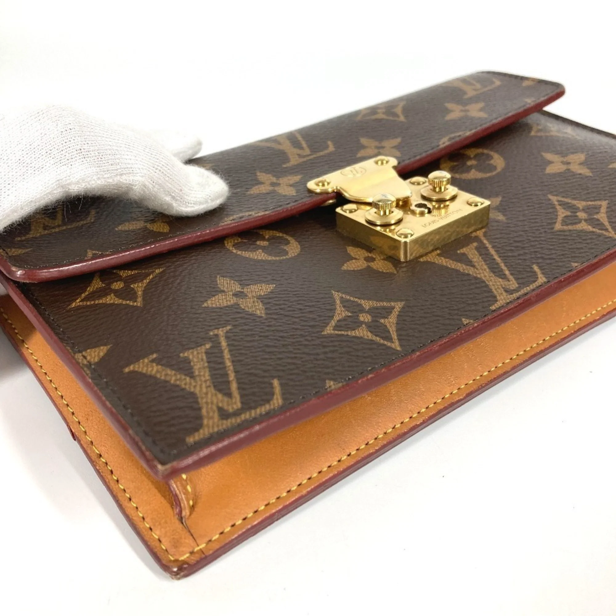 S Lock Belt Pouch Monogram Canvas - Image 3