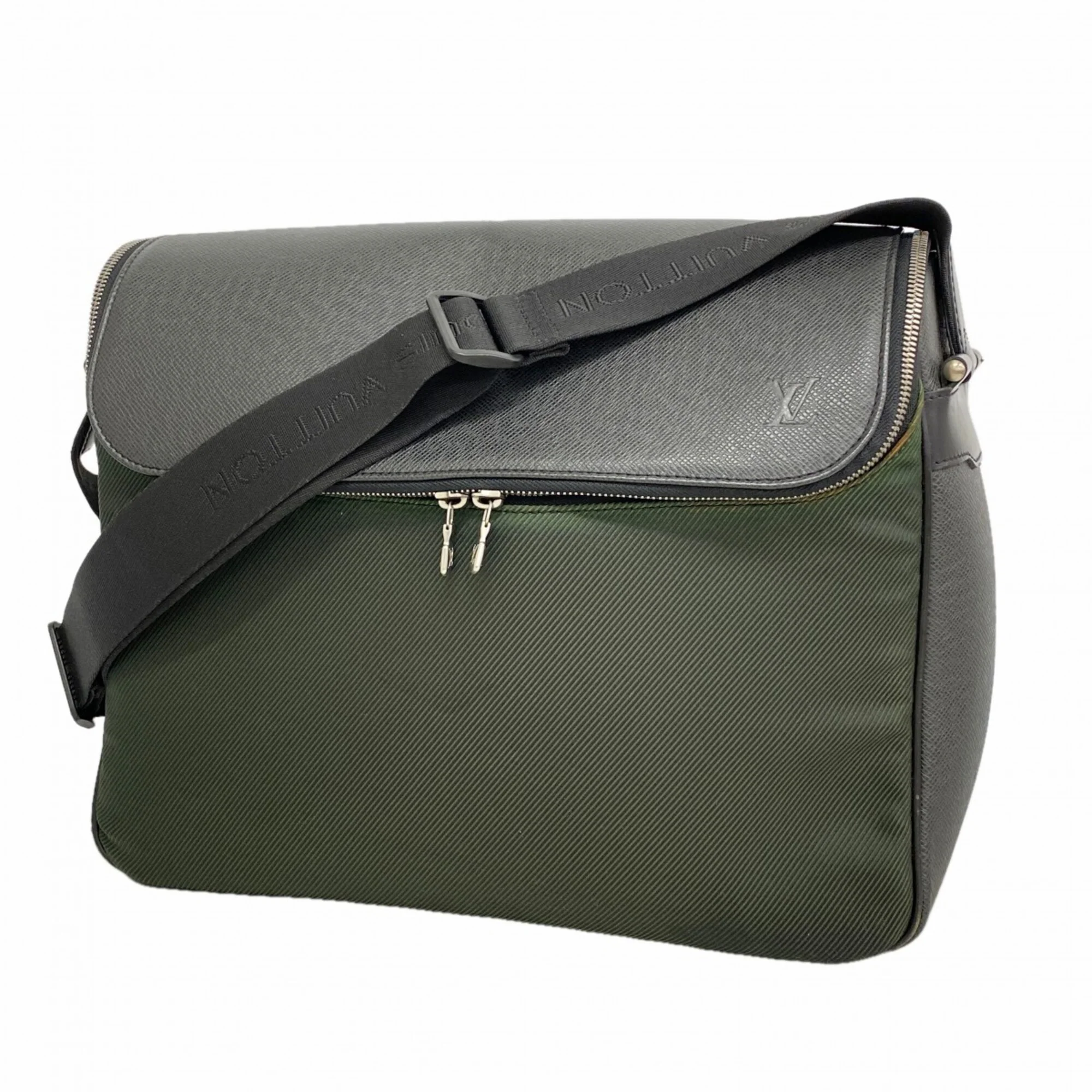 Taimyr Messenger Bag Taiga Leather and Canvas