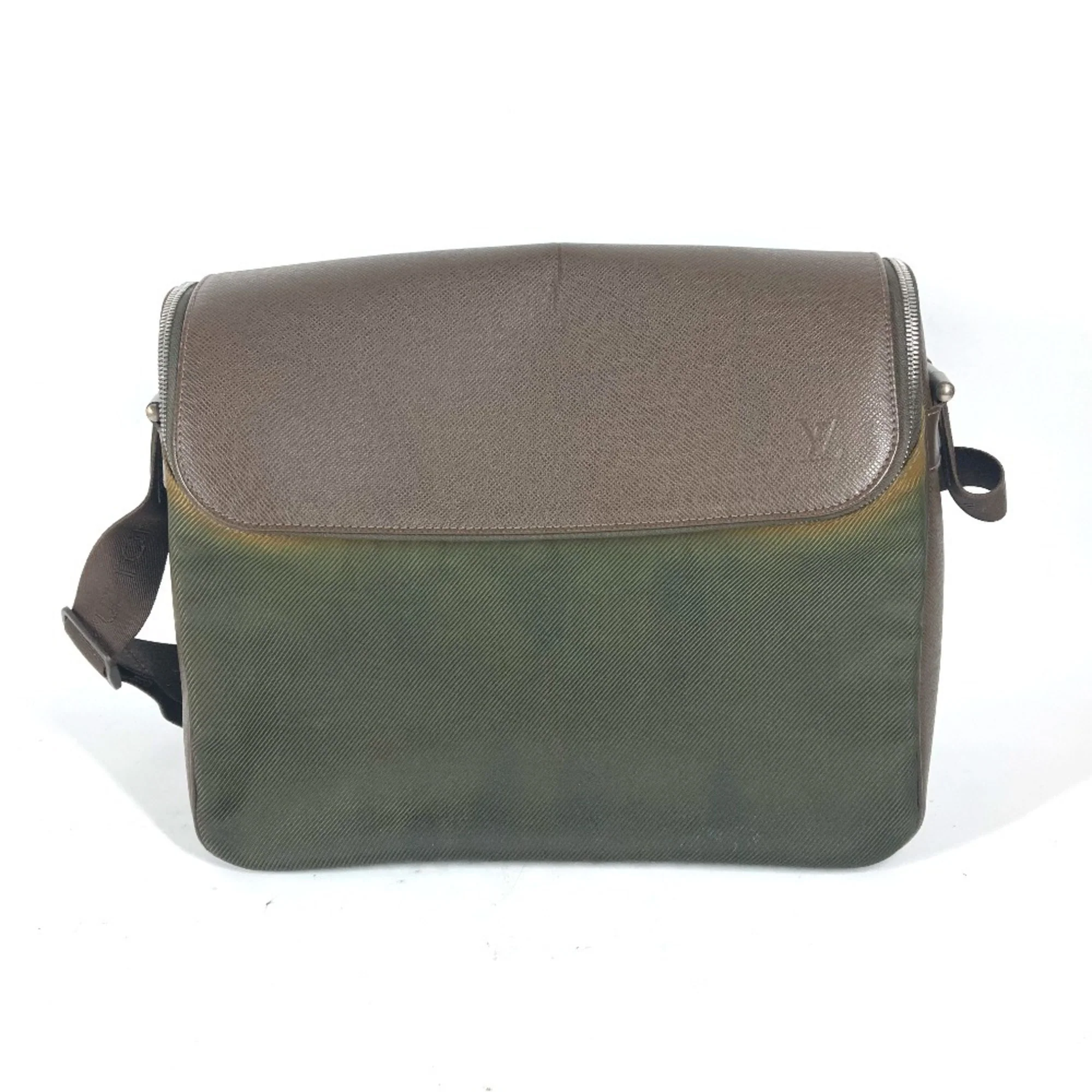 Taimyr Messenger Bag Taiga Leather and Canvas