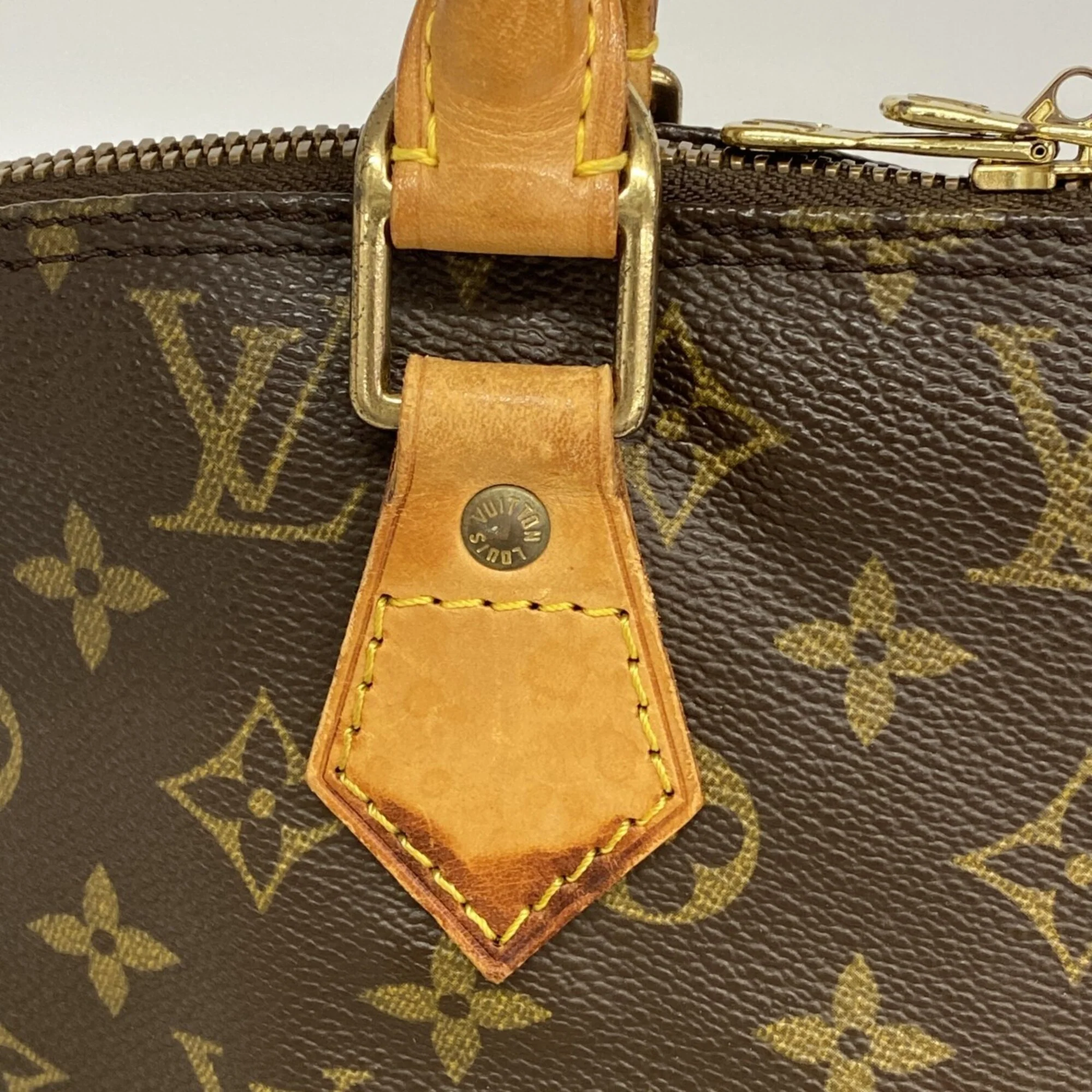 Vintage Alma Handbag Monogram Canvas PM - Image 7