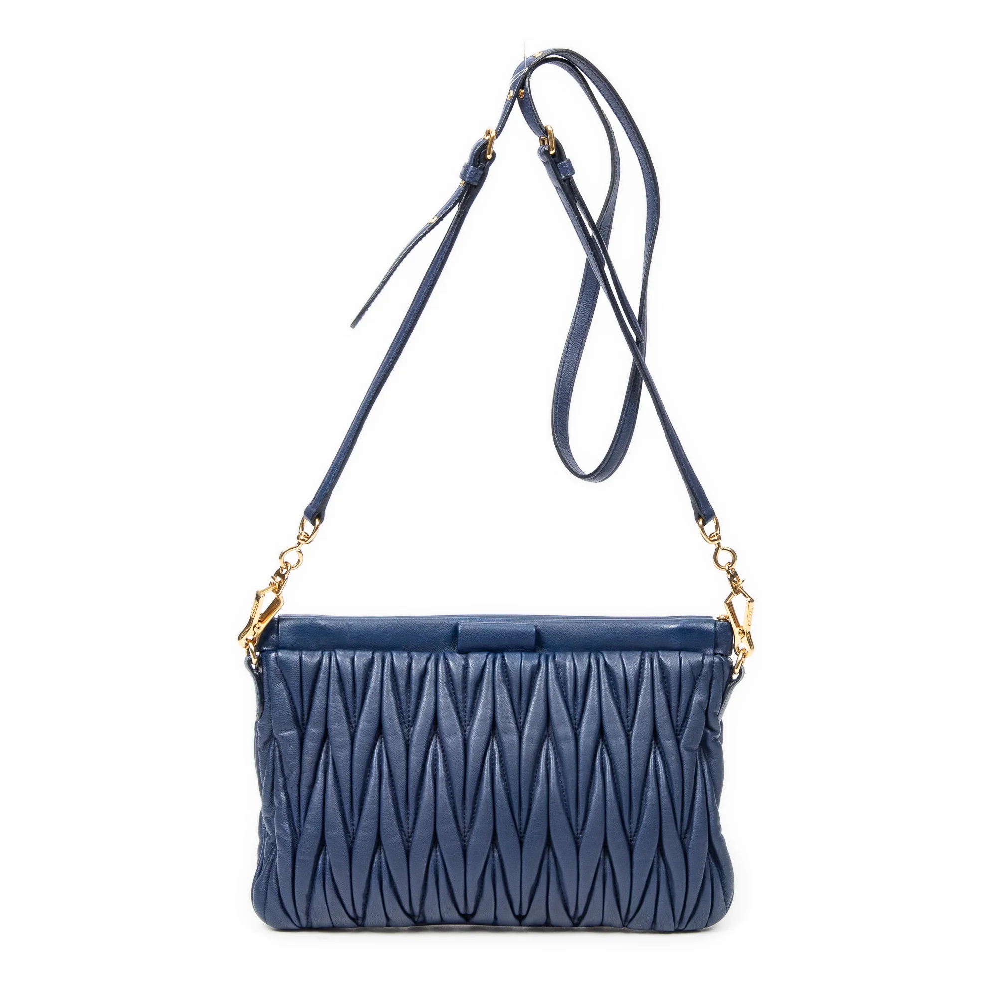 Flap Crossbody Bag Matelasse Leather Small - Image 5