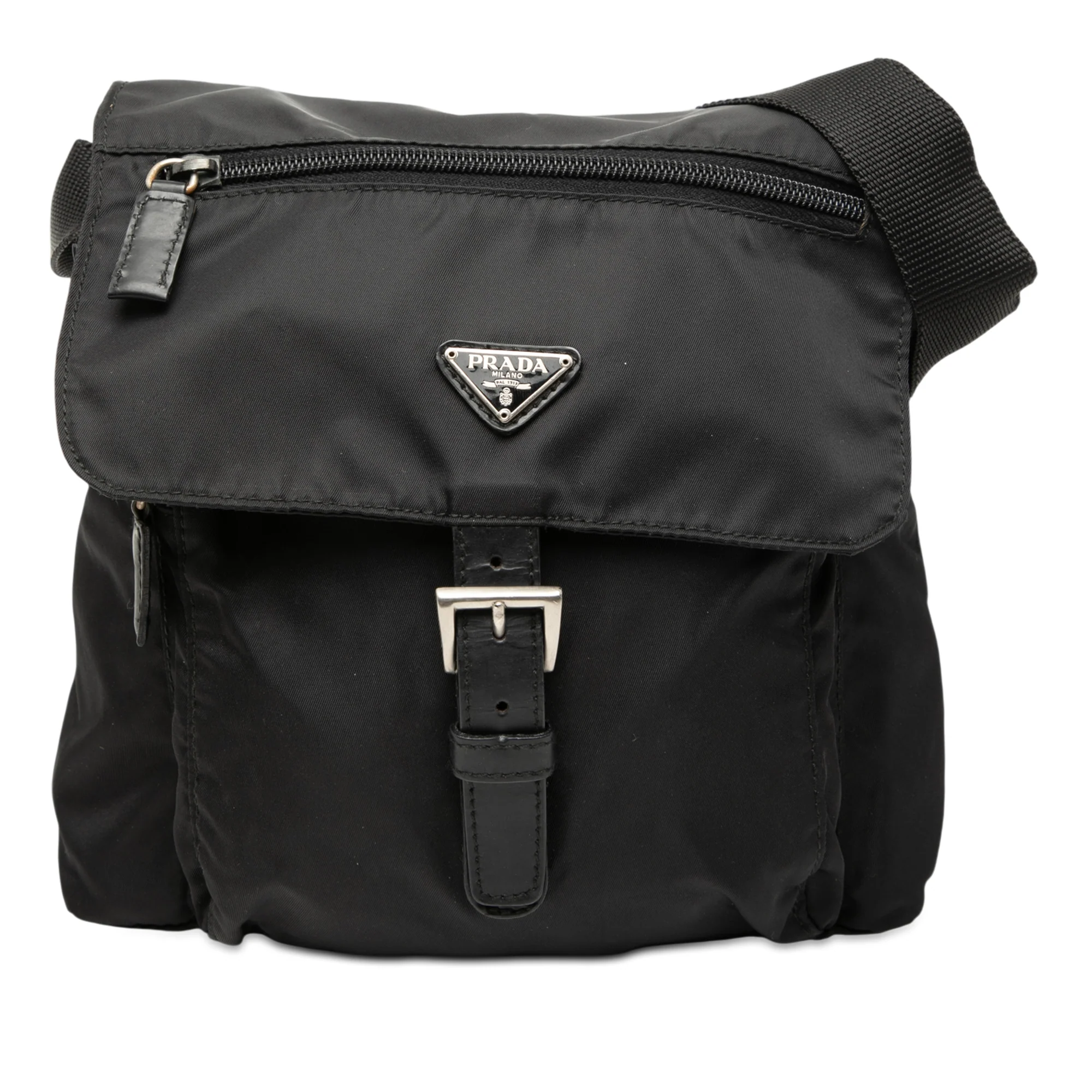 Buckle Messenger Bag Tessuto Small
