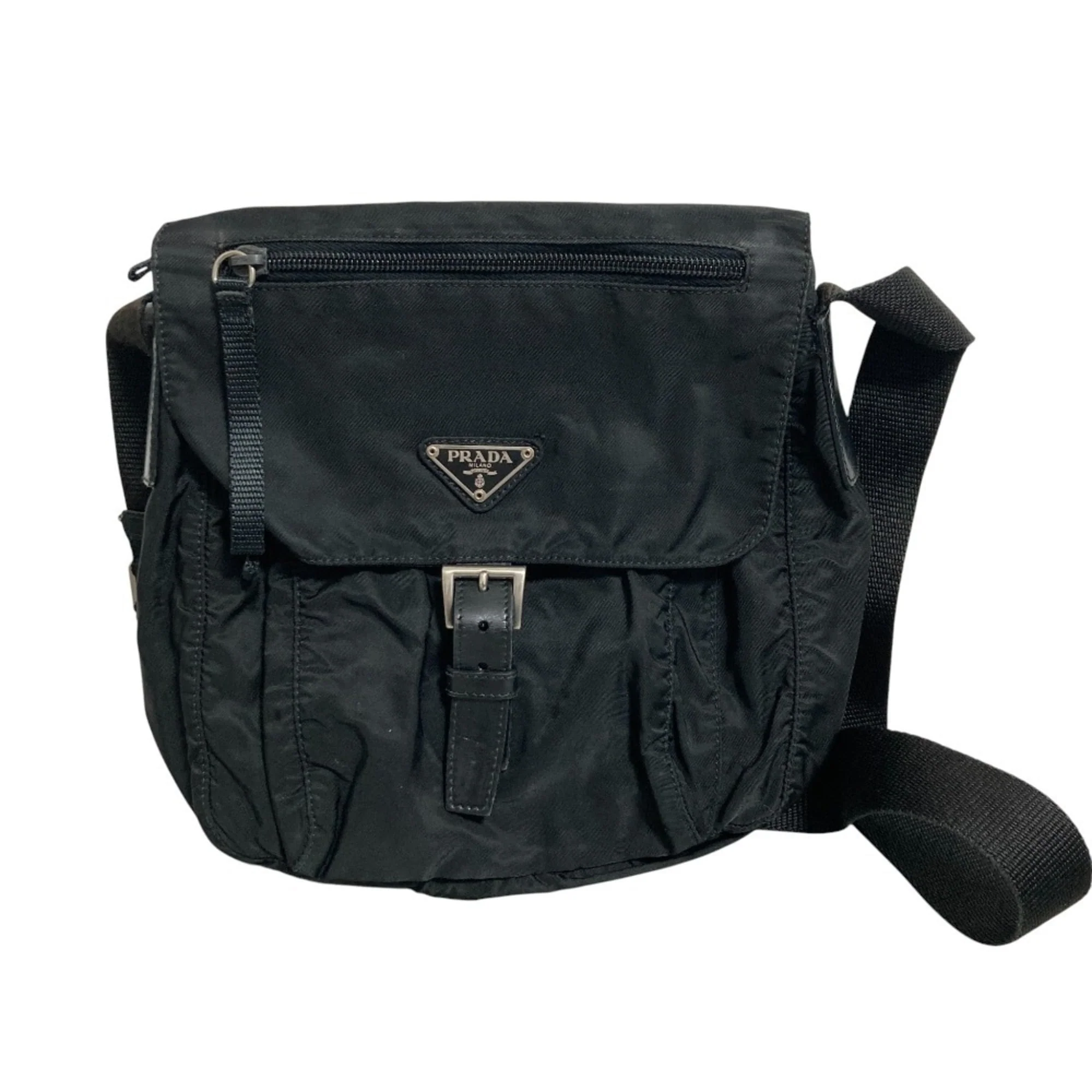 Buckle Messenger Bag Tessuto Small