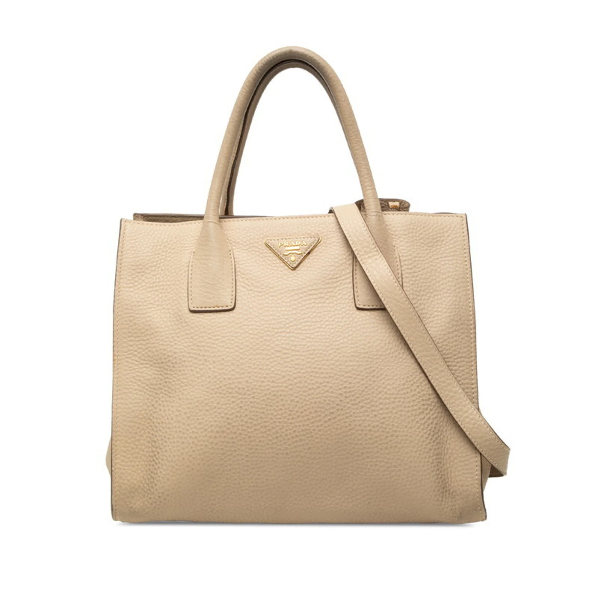 Convertible Shopping Tote Vitello Daino Medium