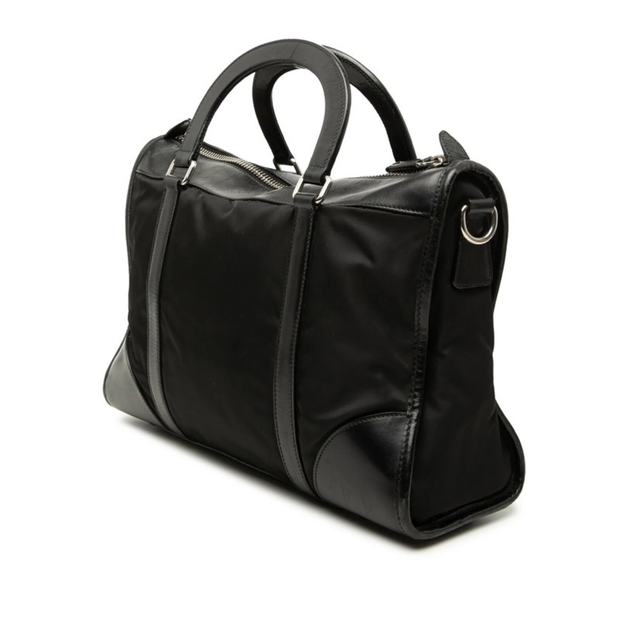 Convertible Weekender Bag Tessuto with Saffiano Leather Medium - Image 2