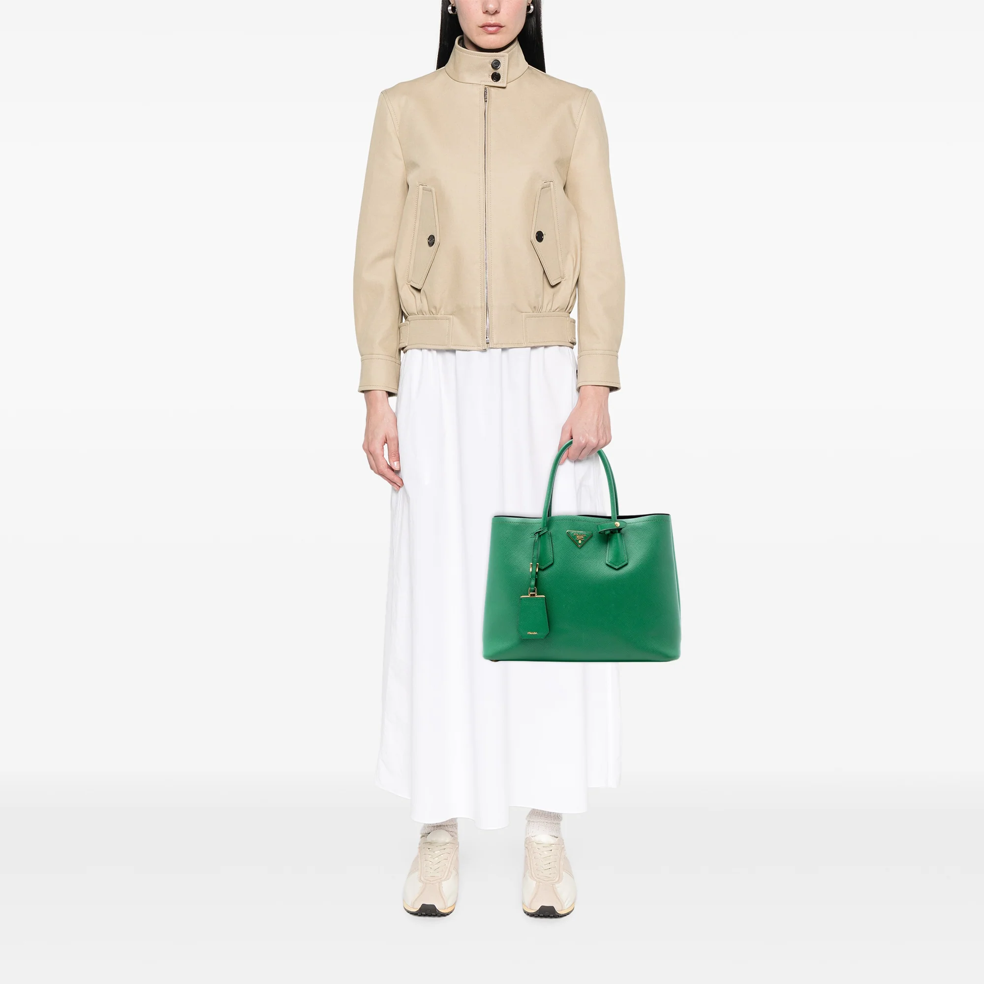 Cuir Double Tote Saffiano Leather Medium - Image 6