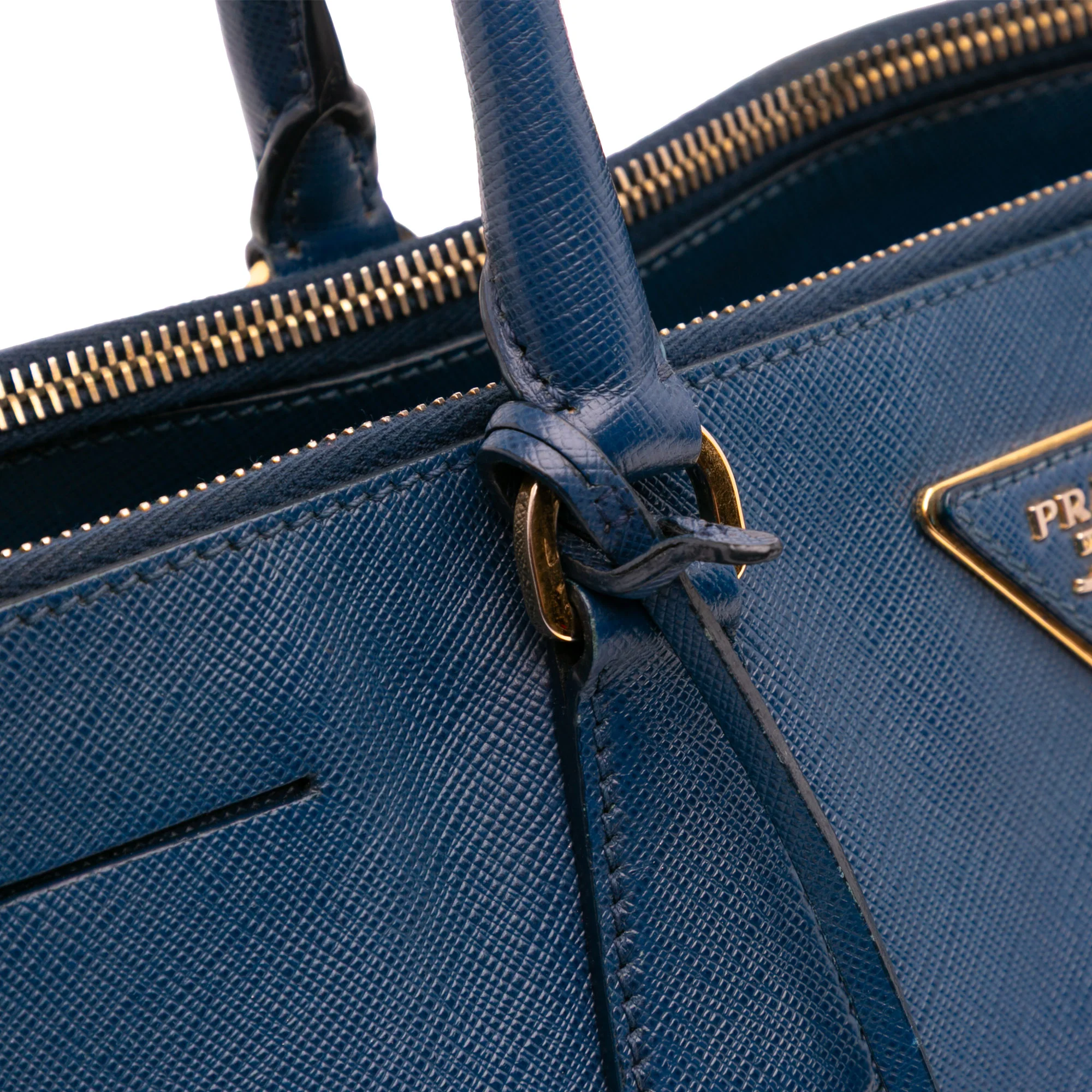 Double Zip Lux Tote Saffiano Leather Large - Image 9