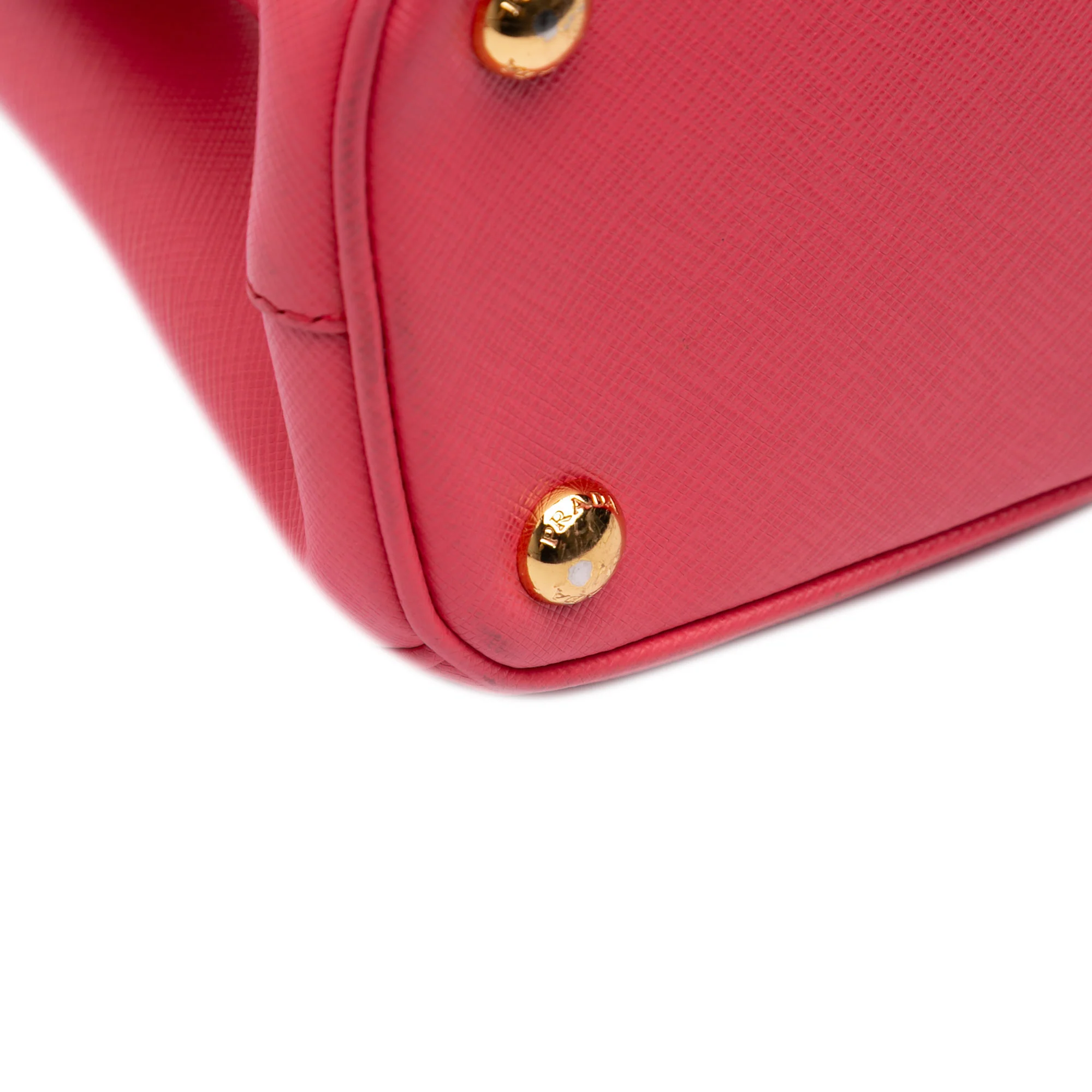 Double Zip Lux Tote Saffiano Leather Small - Image 9