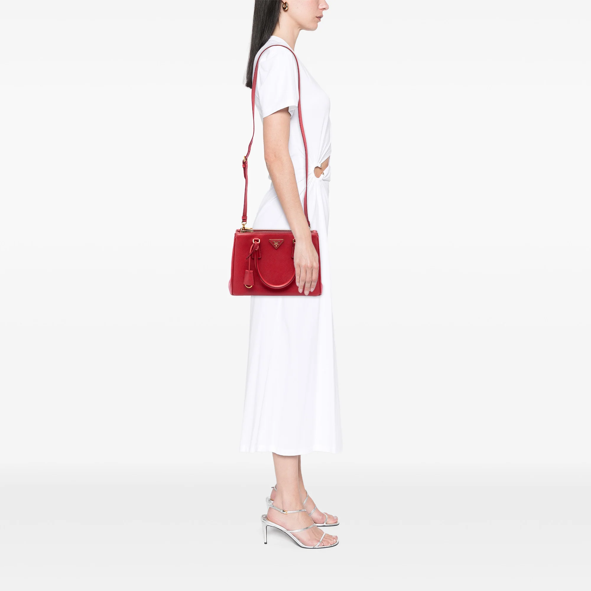 Galleria Double Zip Tote Saffiano Leather Small - Image 6