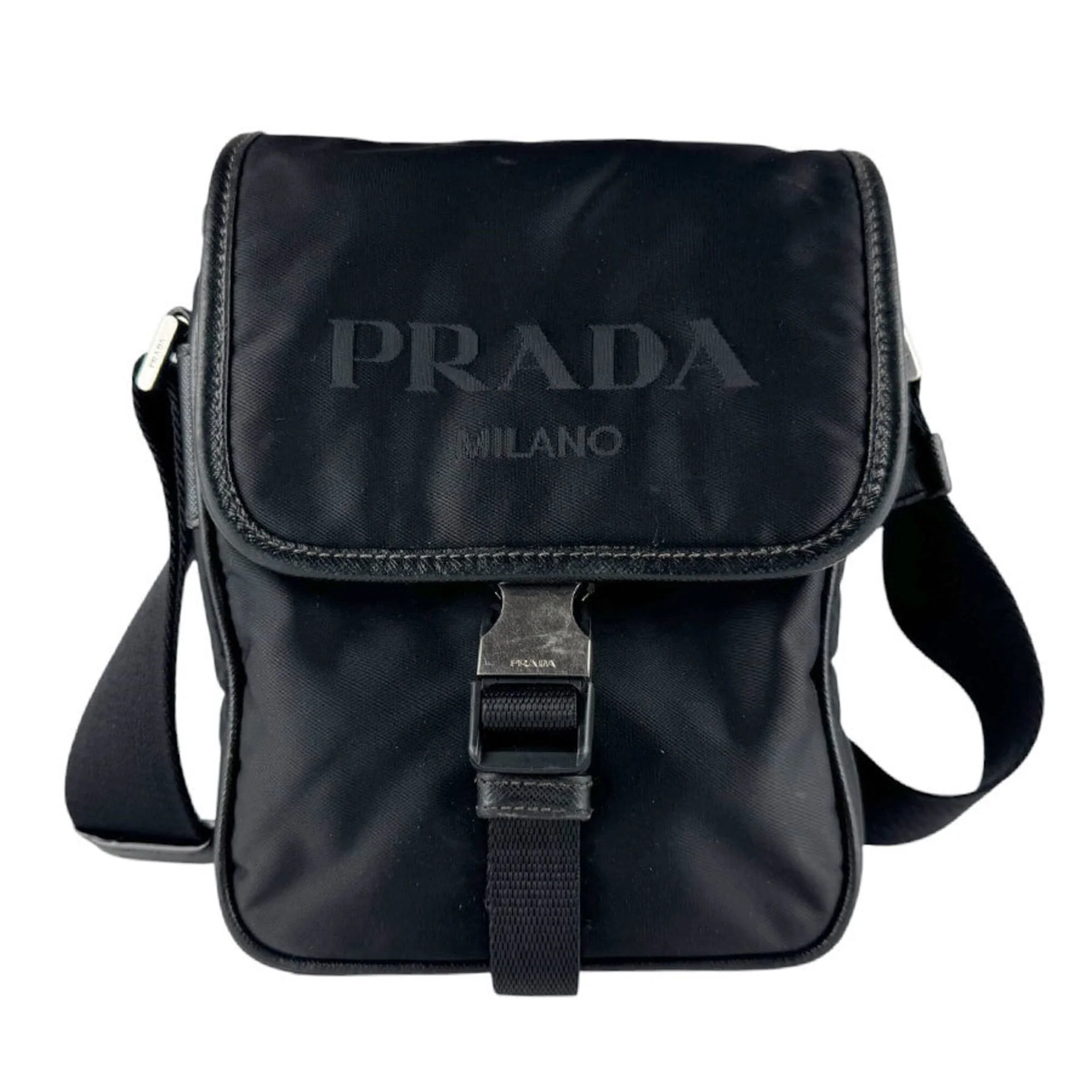 Logo Flap Messenger Tessuto Mini