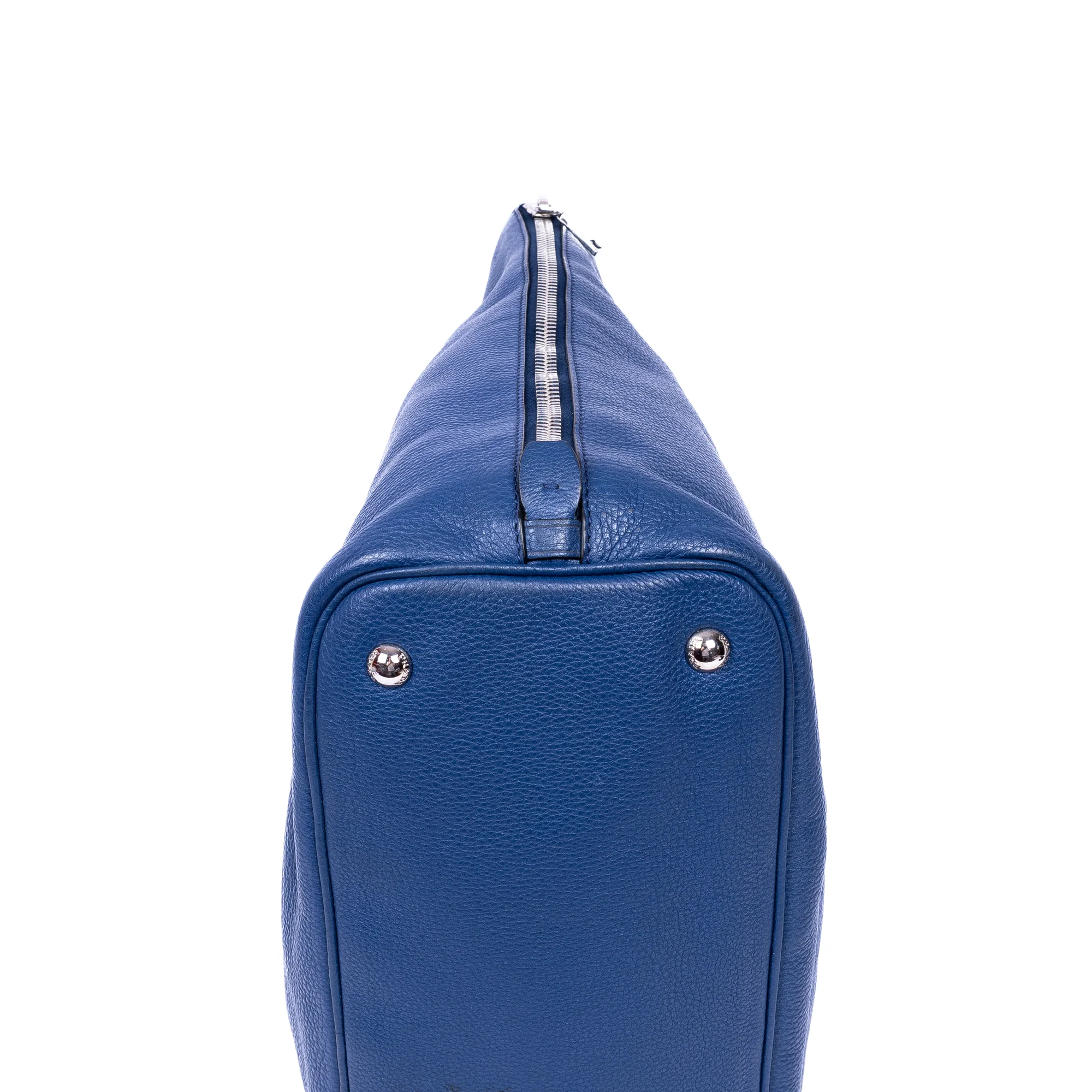 Side Zip Convertible Tote Vitello Daino Large - Image 8