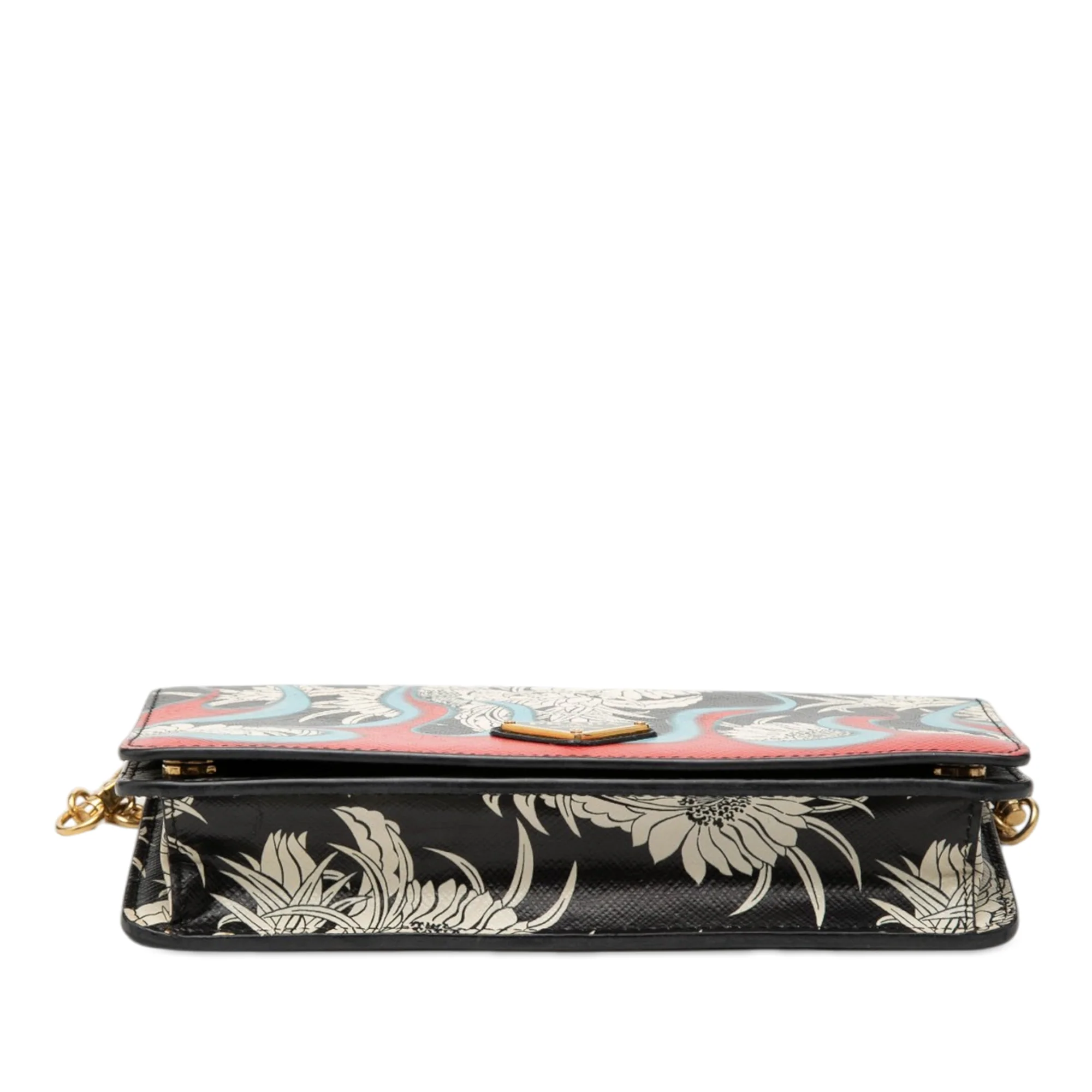 Wallet on Chain Printed Leather - Image 3