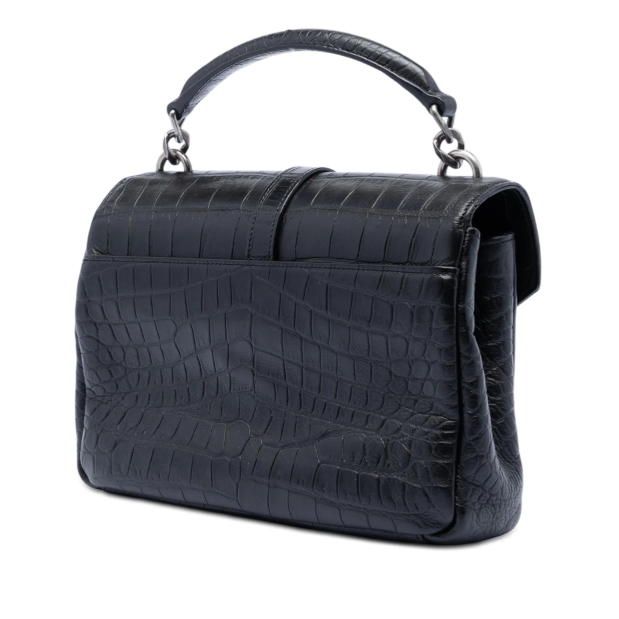 Classic Monogram College Bag Crocodile Embossed Leather Medium - Image 2