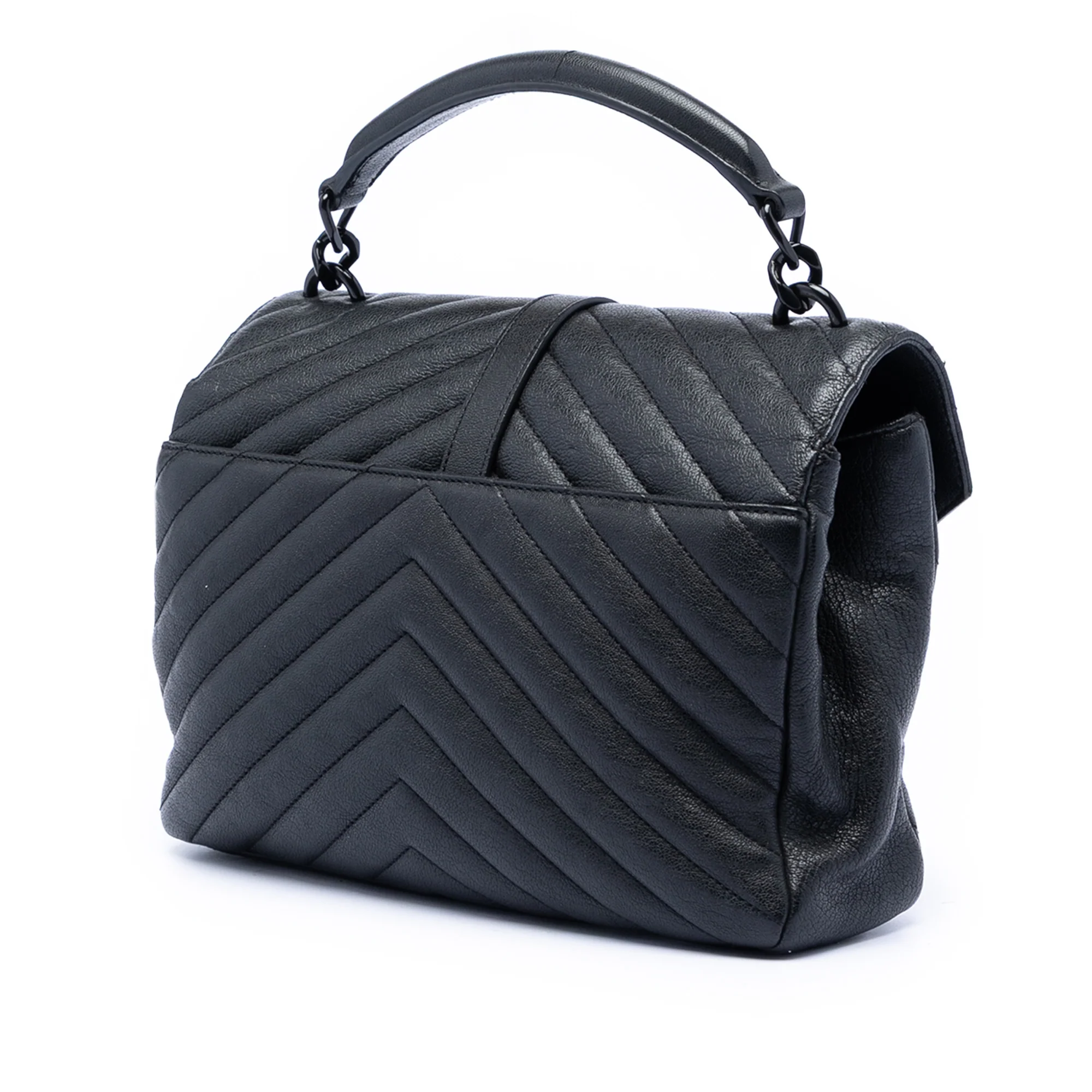 Classic Monogram College Bag Matelasse Chevron Leather Medium - Image 2