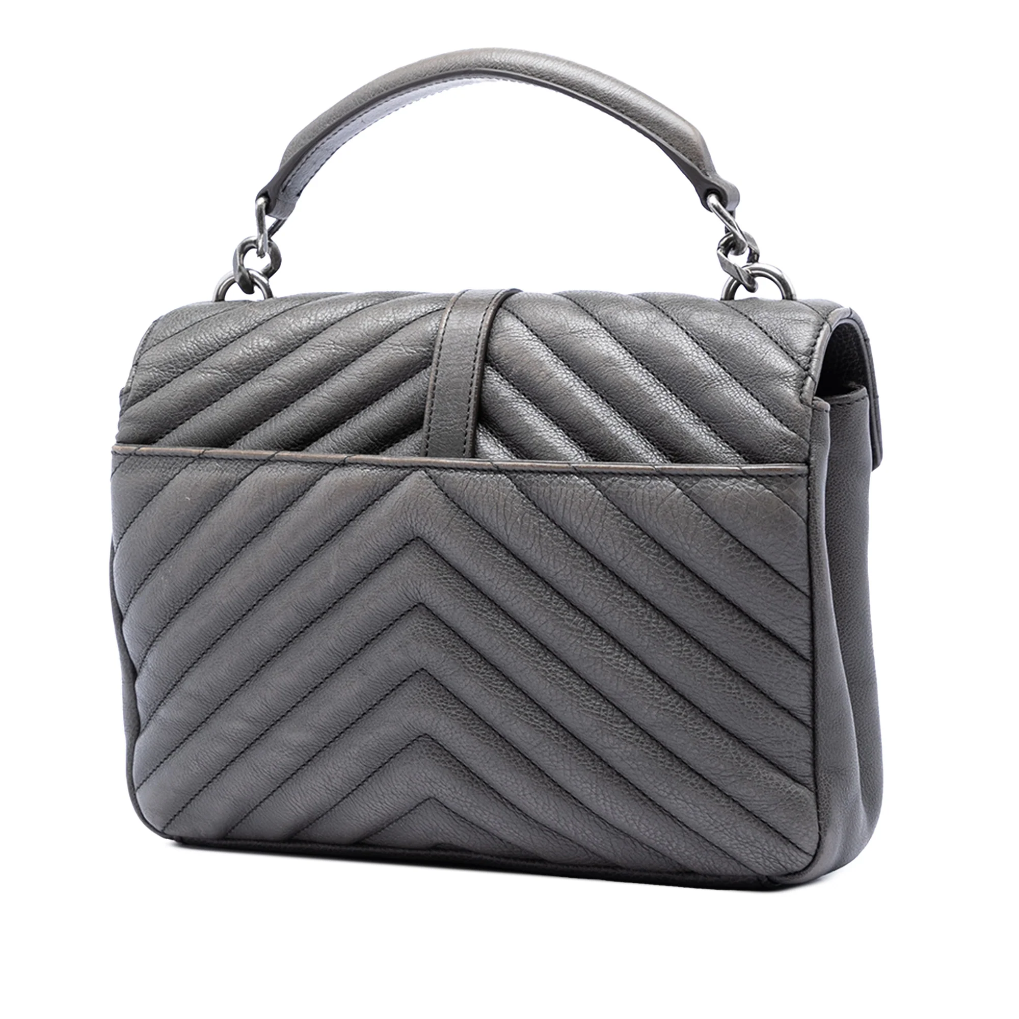 Classic Monogram College Bag Matelasse Chevron Leather Medium - Image 2