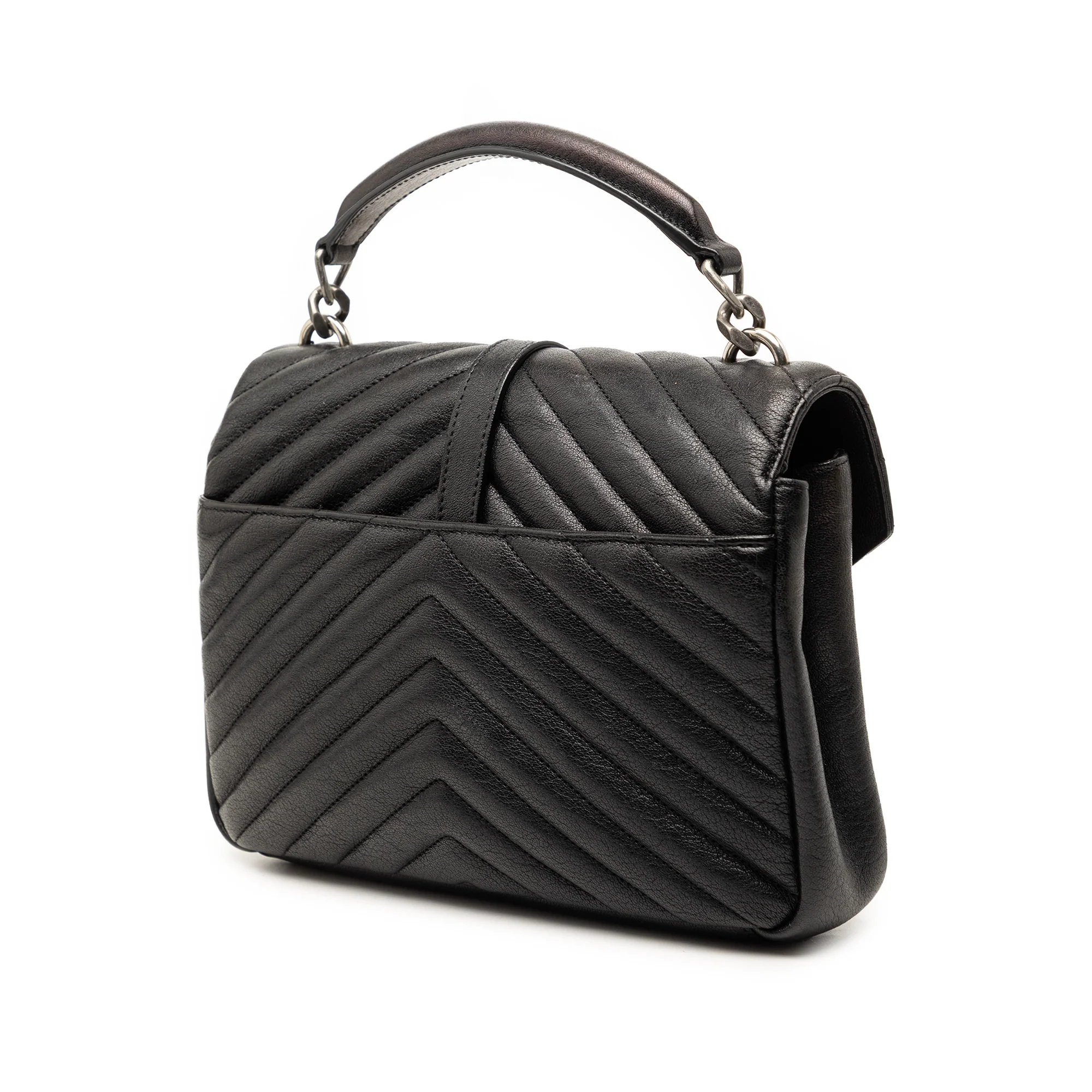 Classic Monogram College Bag Matelasse Chevron Leather Medium - Image 2