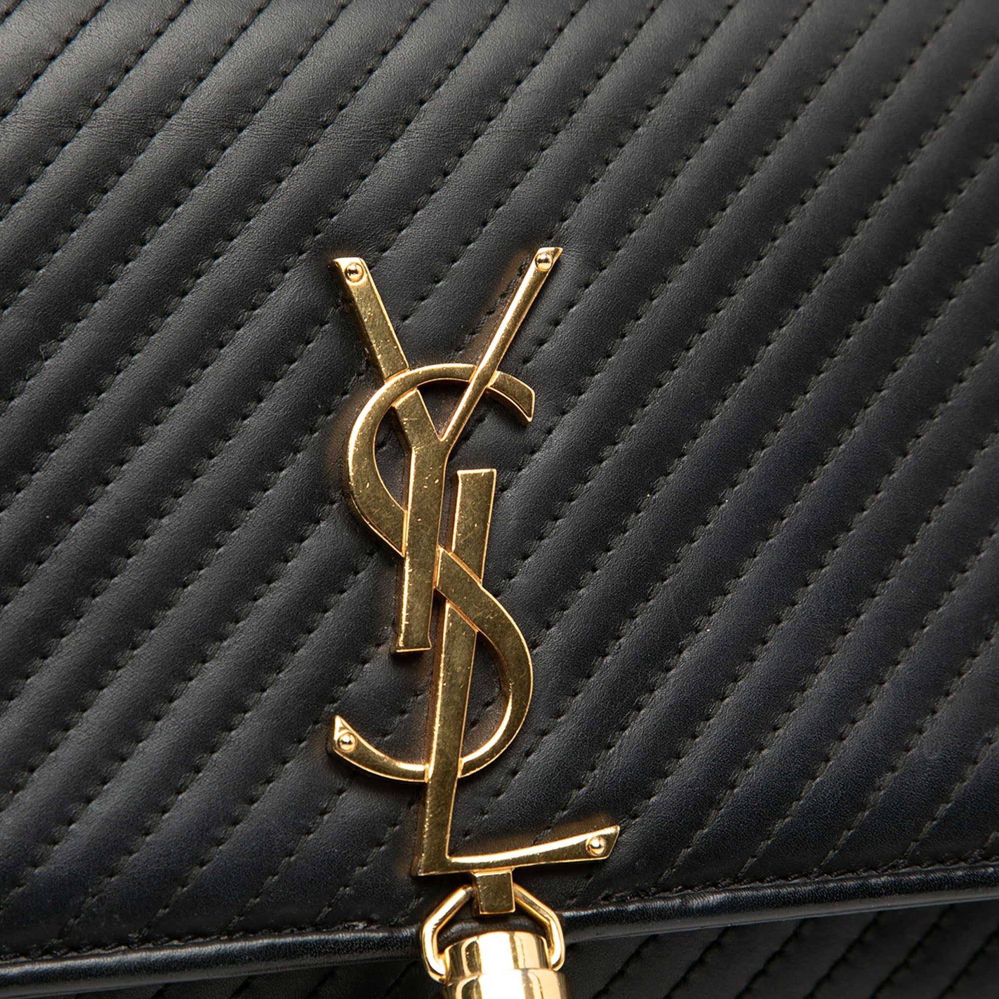 Classic Monogram Tassel Crossbody Bag Leather Medium - Image 5