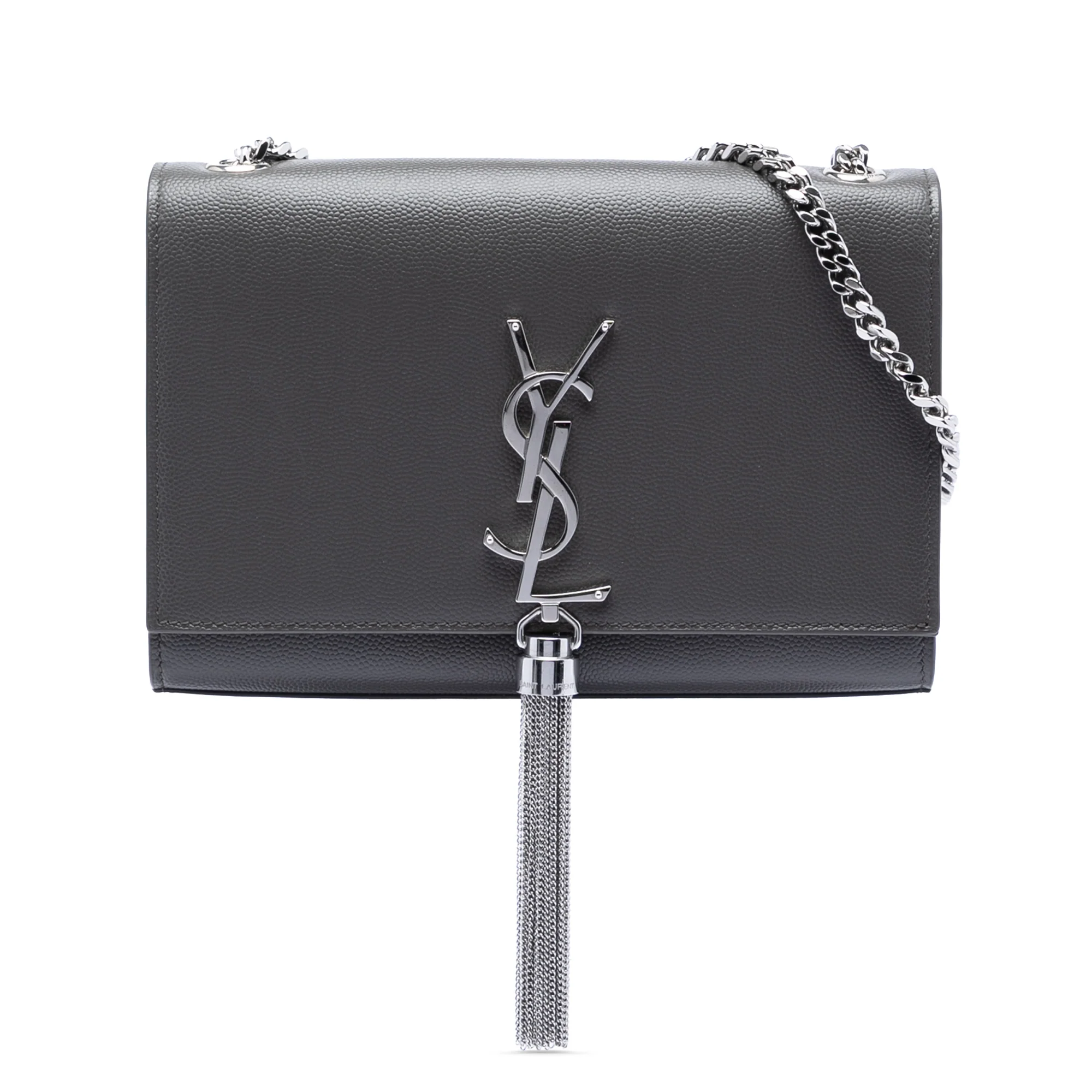 Classic Monogram Tassel Crossbody Bag Leather Small