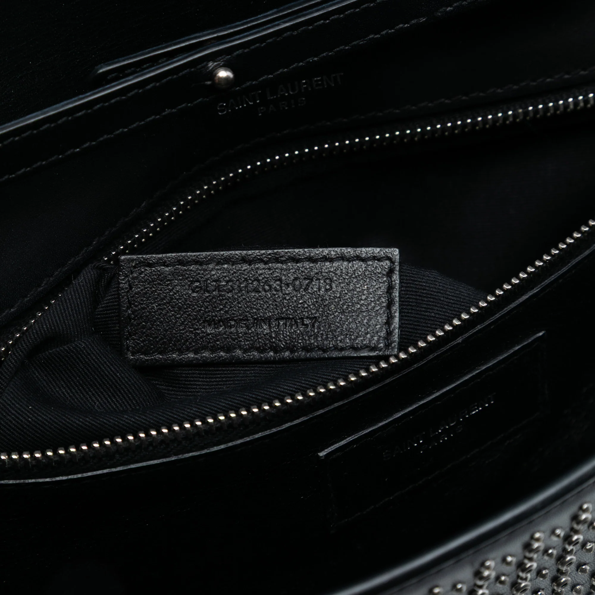 Classic Monogram Wallet on Chain Studded Leather - Image 5