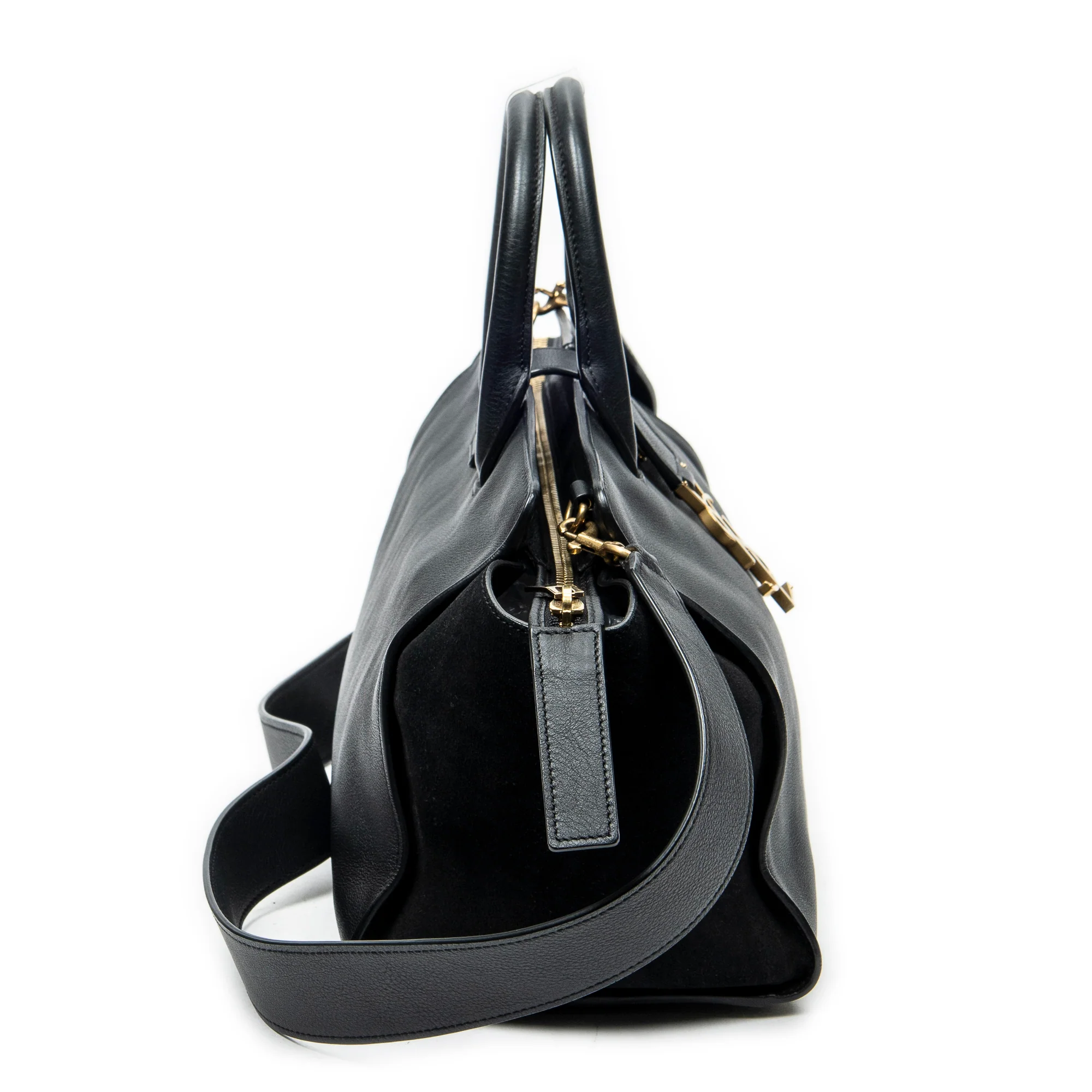 Monogram Cabas Downtown Leather with Suede Small - Image 4