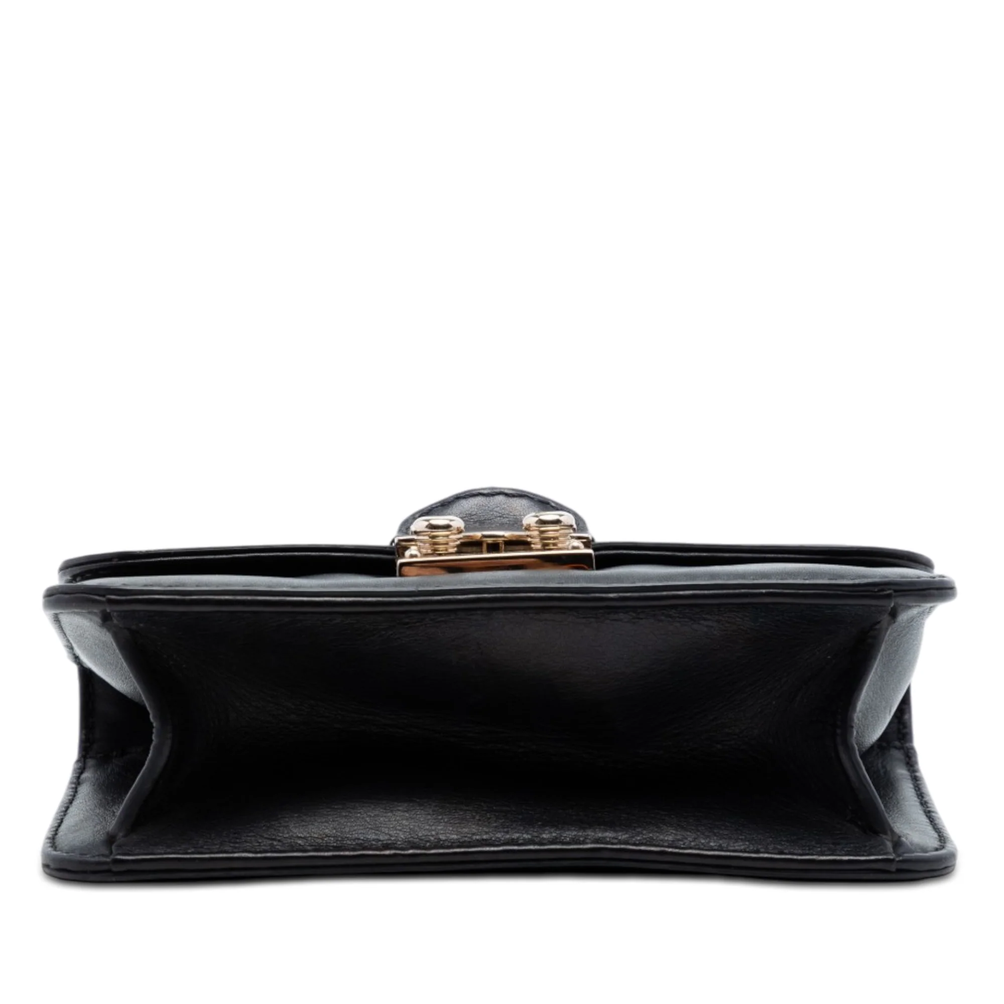 Glam Lock Shoulder Bag Leather Mini - Image 3