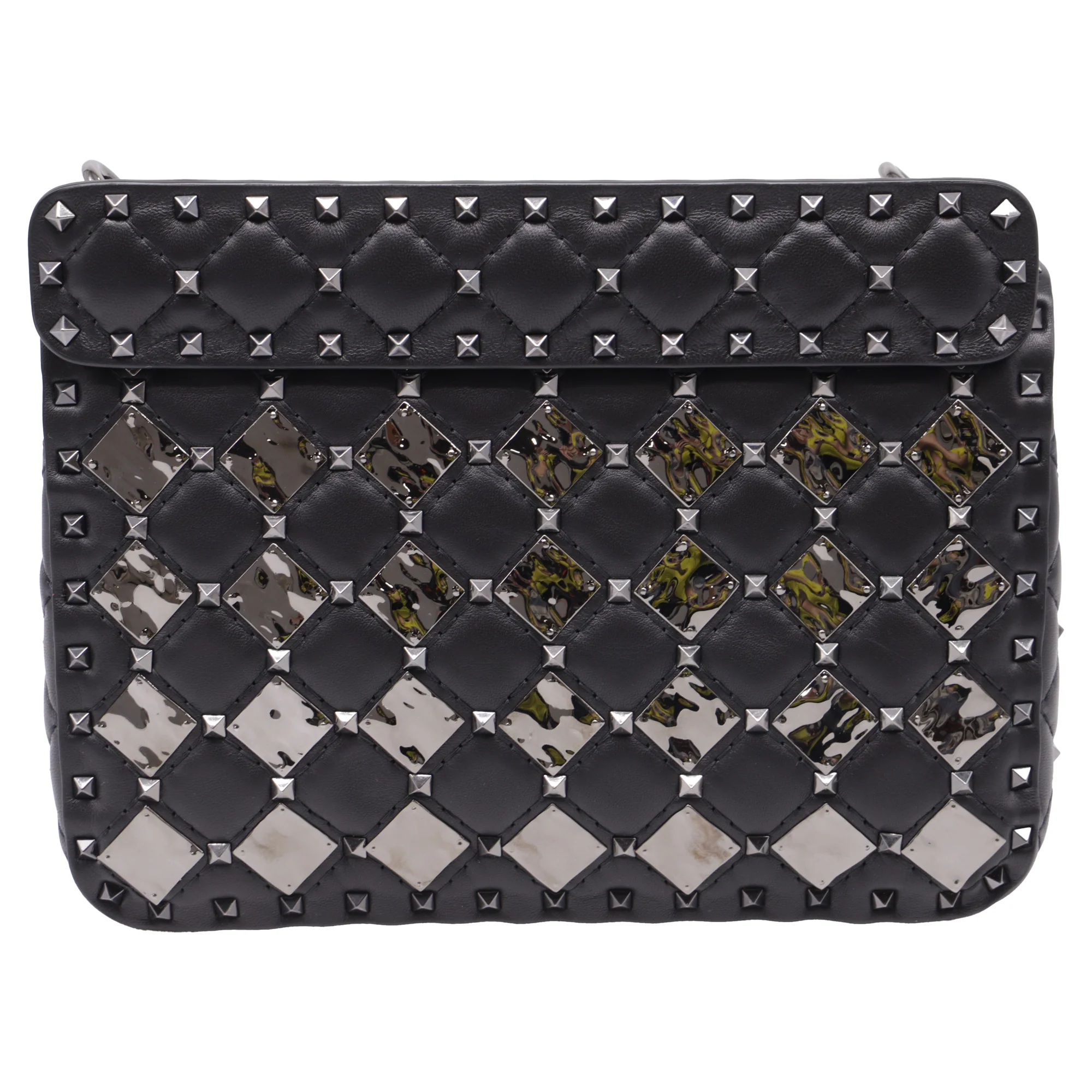 Rockstud Spike Flap Bag Quilted Leather Medium - Image 4