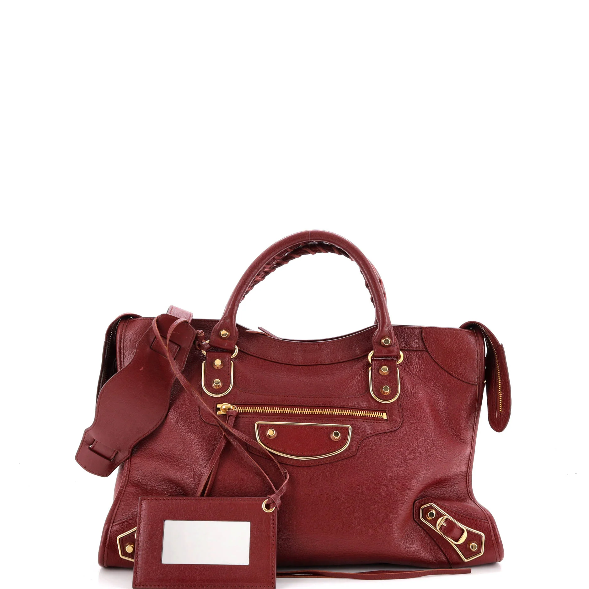 City Classic Metallic Edge Bag Leather Medium - Image 2