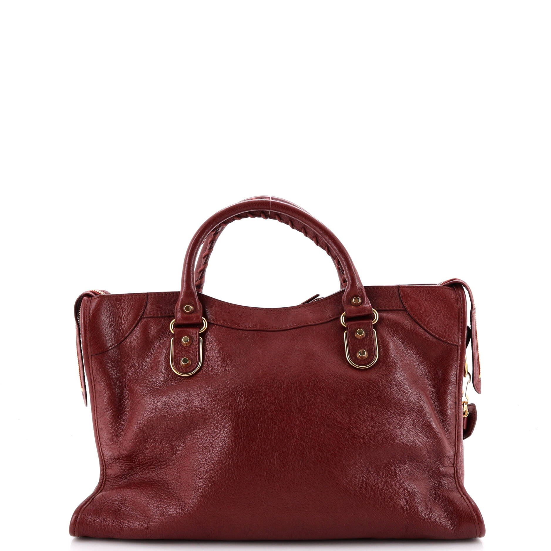 City Classic Metallic Edge Bag Leather Medium - Image 4