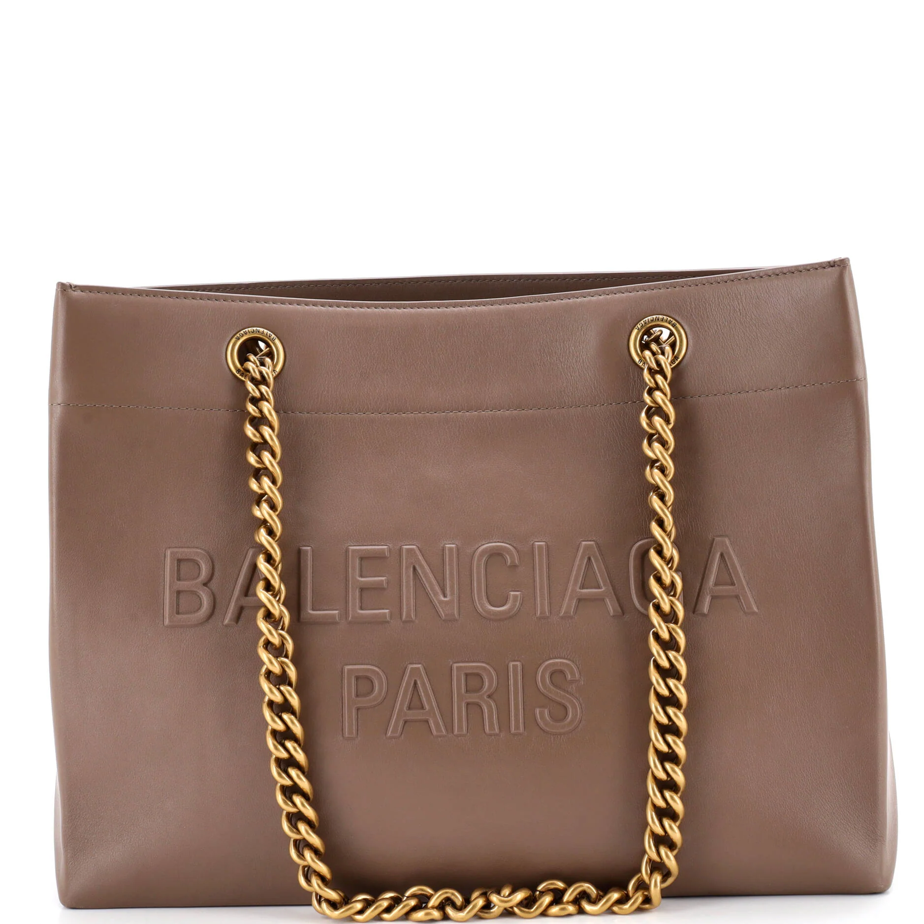 Duty Free Chain Tote Leather Medium