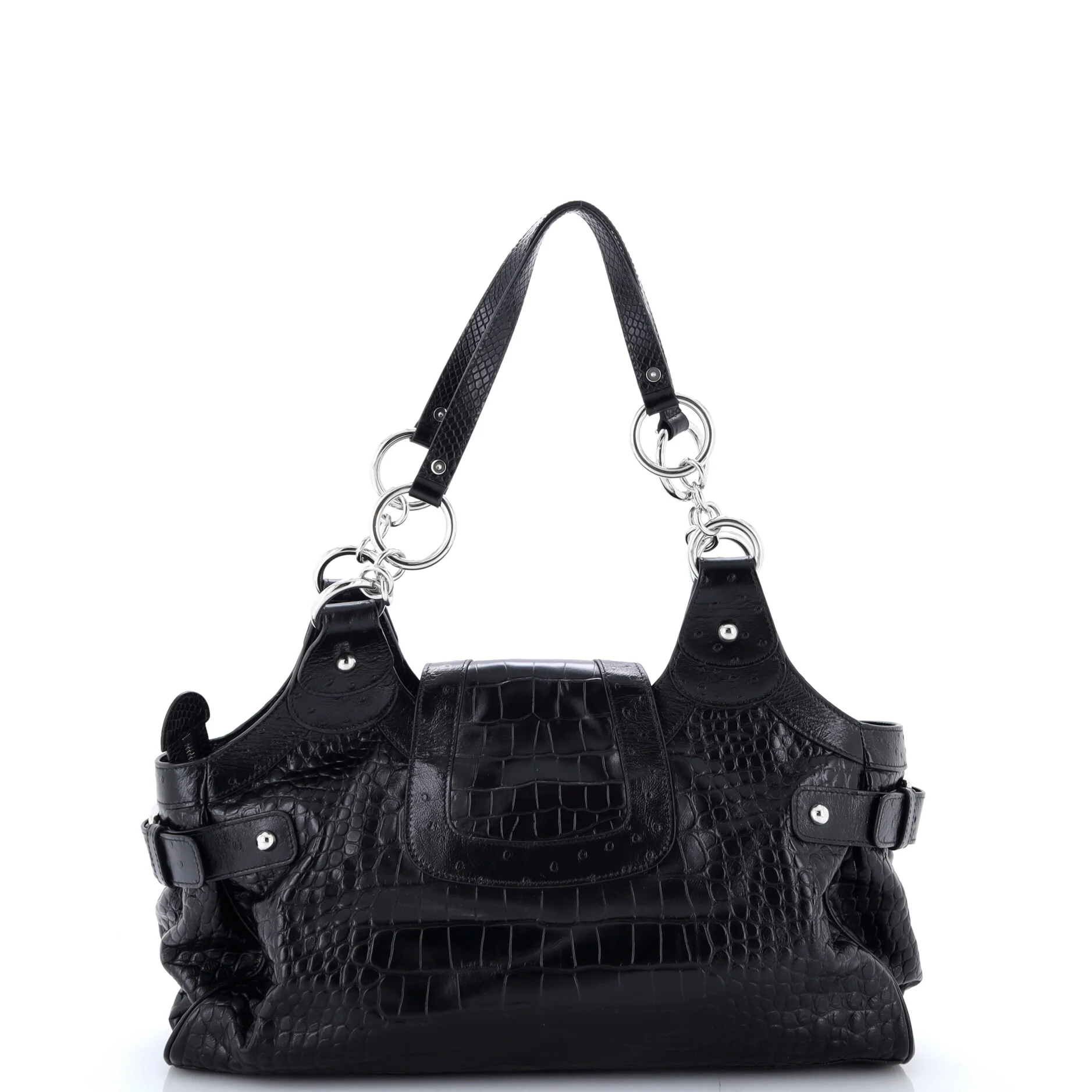 Essex Shoulder Bag Embossed Leather Medium - Image 3