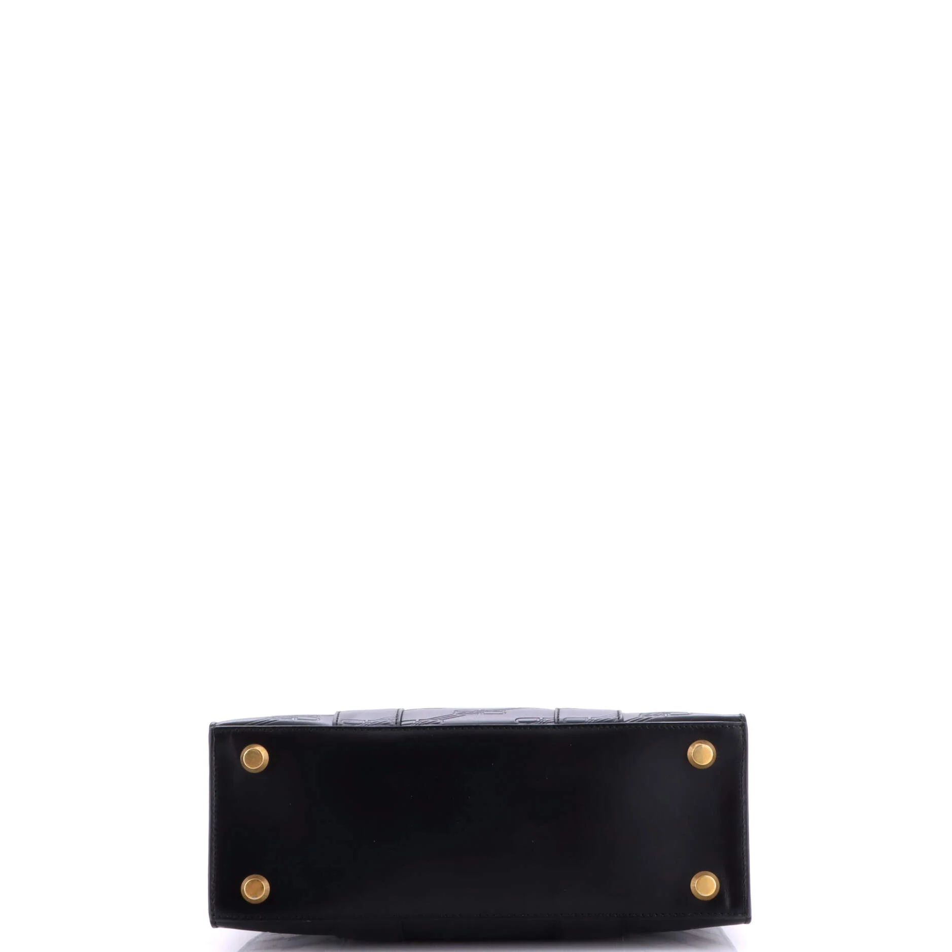 Hardware Tote Embossed Leather Small - Image 4