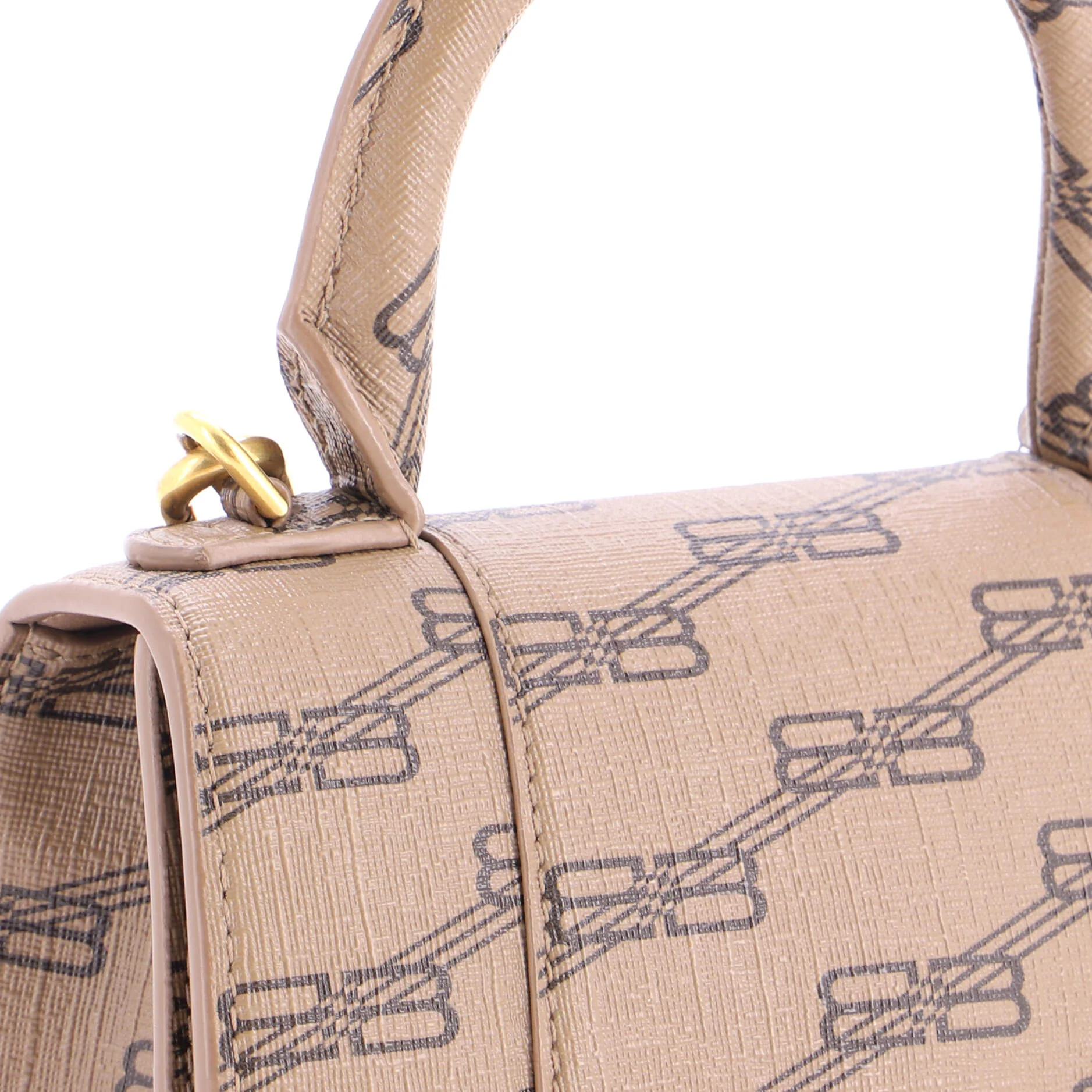 Hourglass Top Handle Bag BB Coated Canvas XS - Image 6