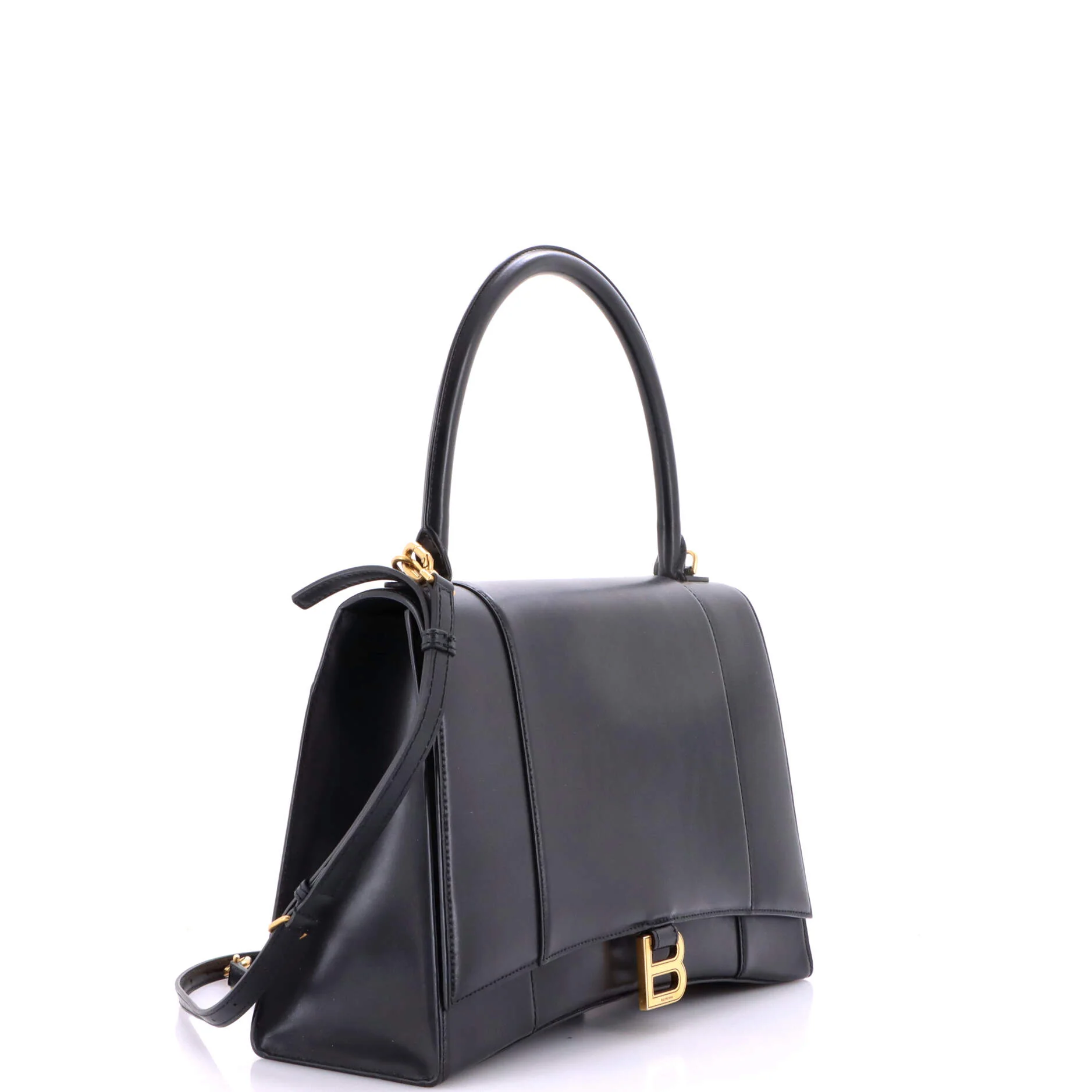 Hourglass Top Handle Bag Leather New Medium - Image 2