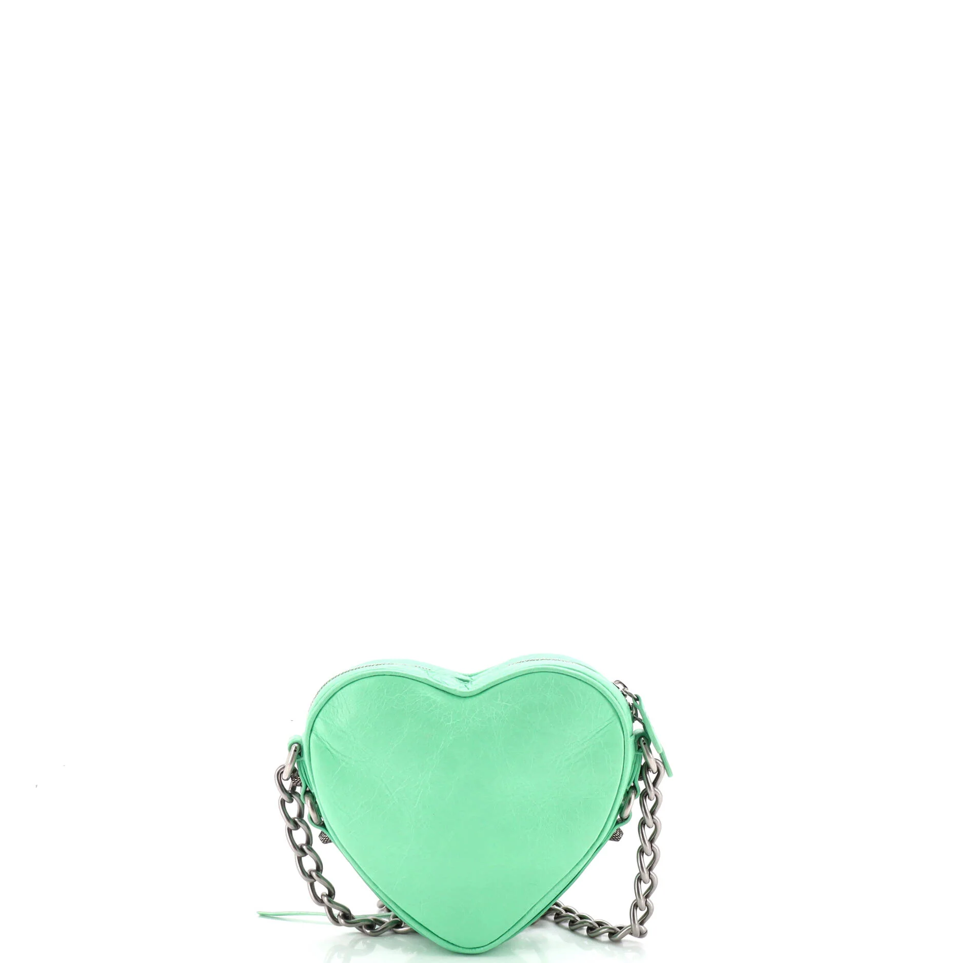 Le Cagole Giant Studs Heart Chain Bag Leather Mini - Image 3
