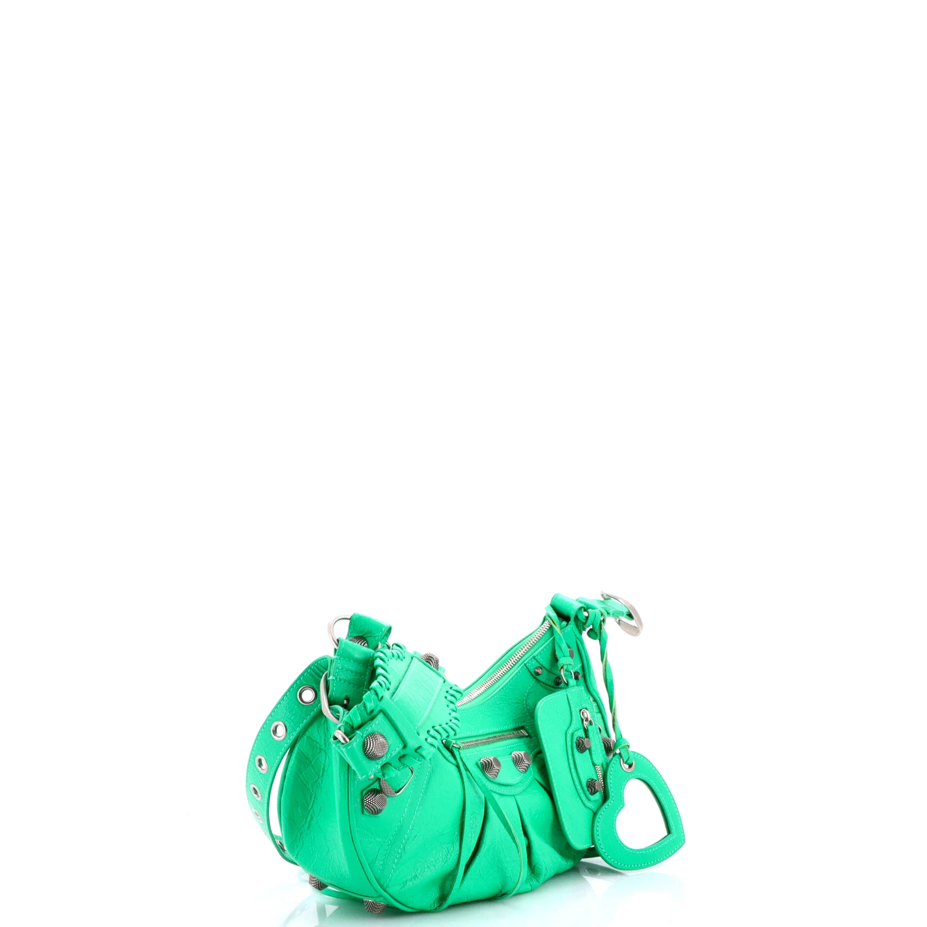 Le Cagole Giant Studs Shoulder Bag Leather Small - Image 2
