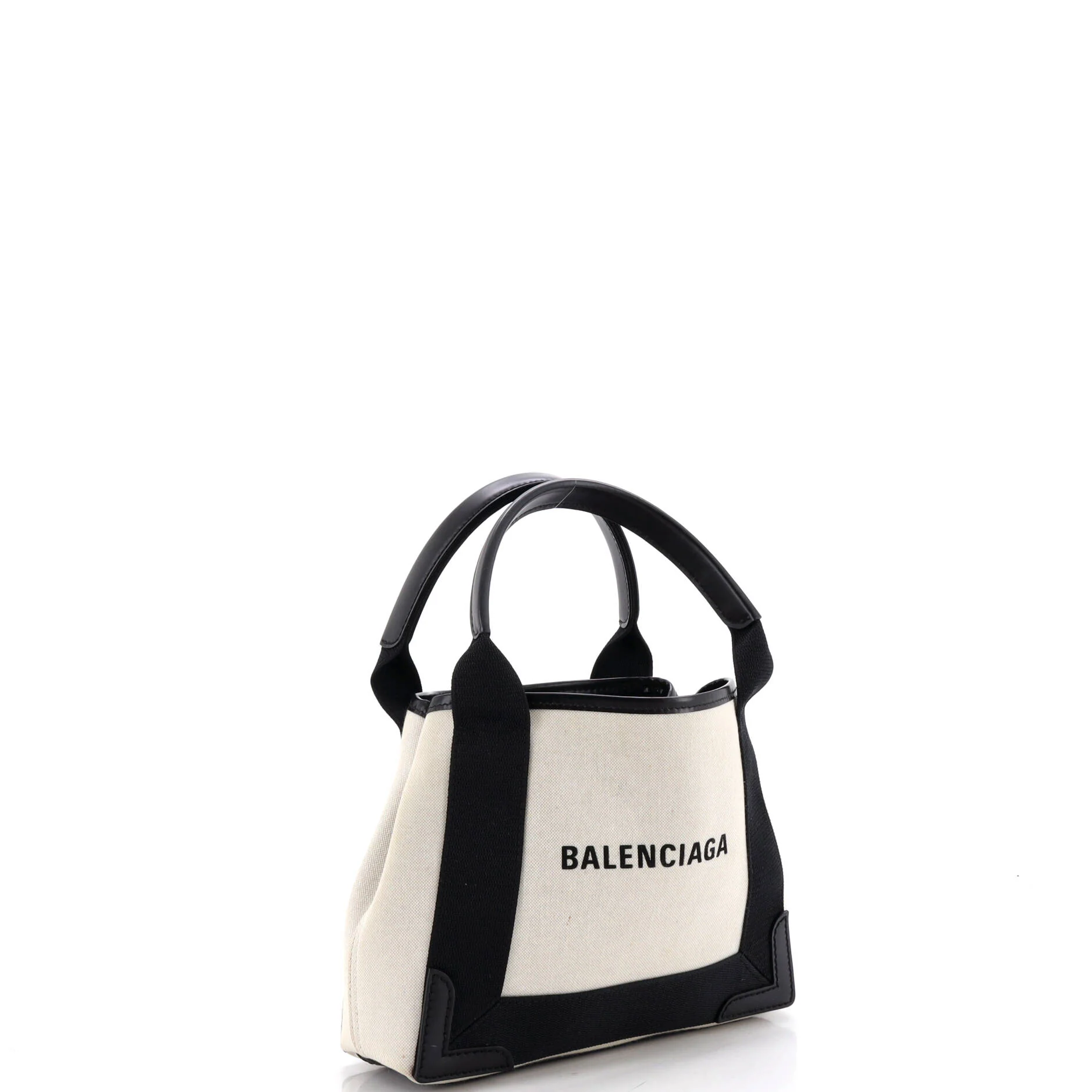 Navy Cabas Canvas and Leather XS - Image 3