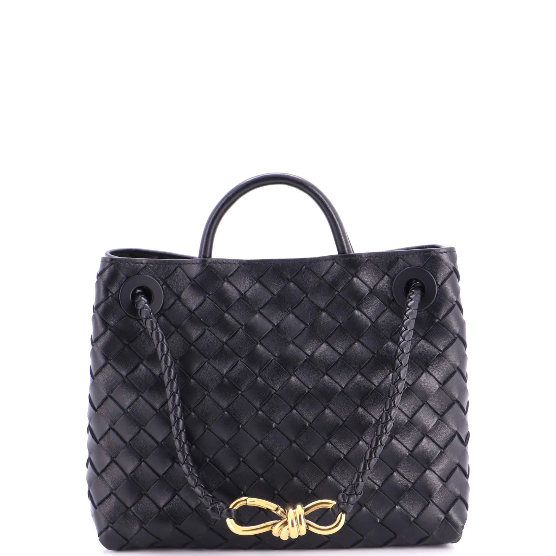 Andiamo Top Handle Bag Intrecciato Nappa Small