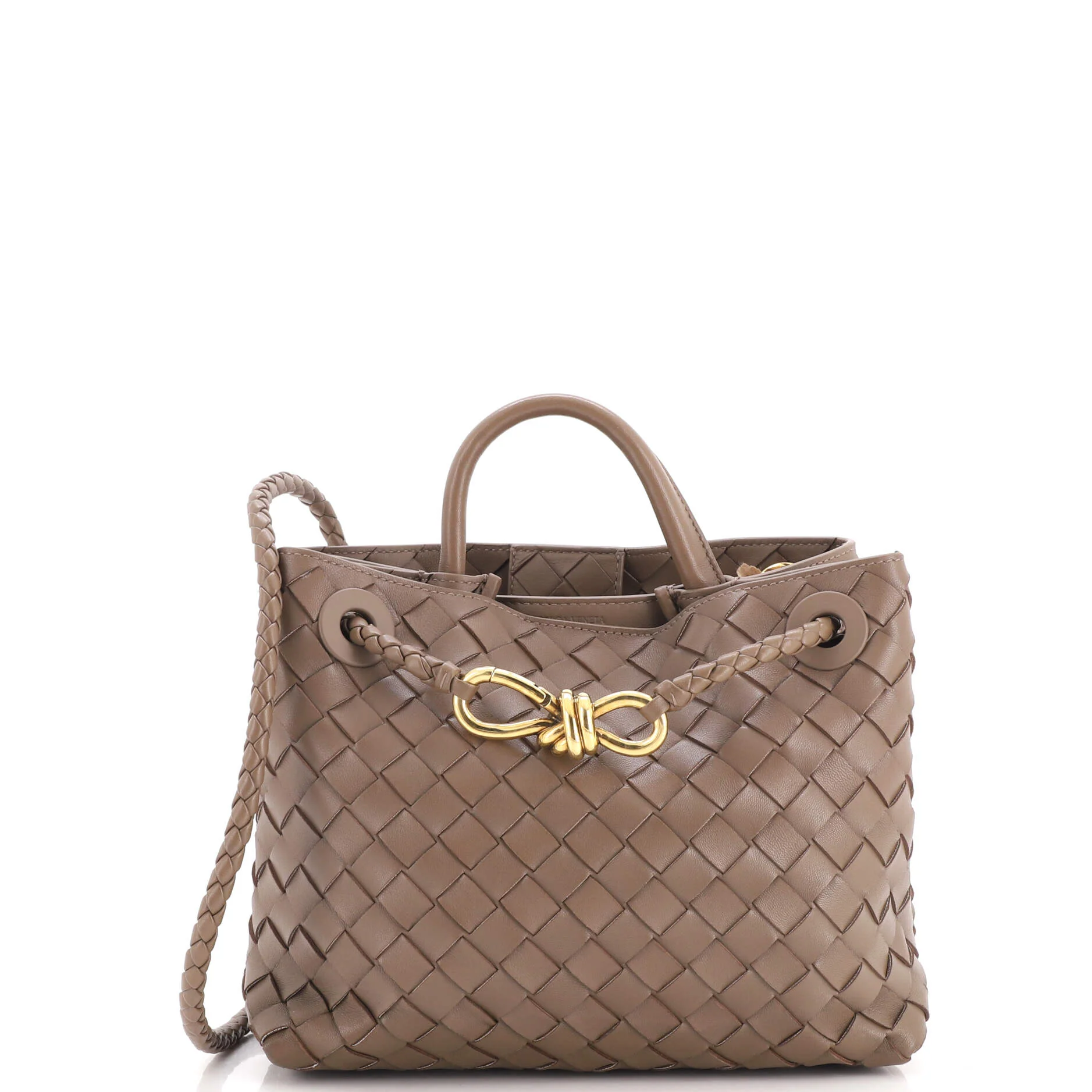 Andiamo Top Handle Bag Intrecciato Nappa Small