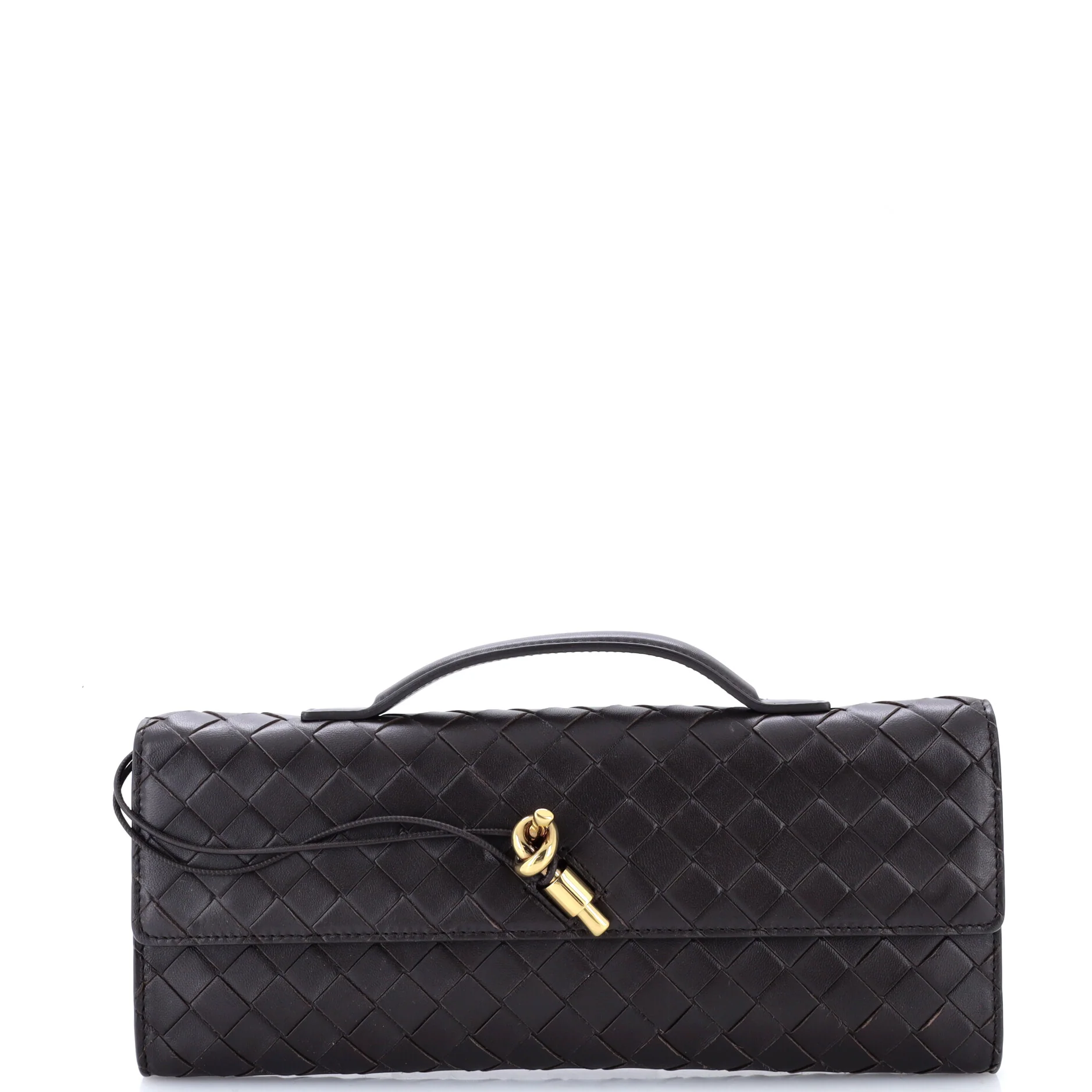 Andiamo Top Handle Clutch Intrecciato Nappa Long