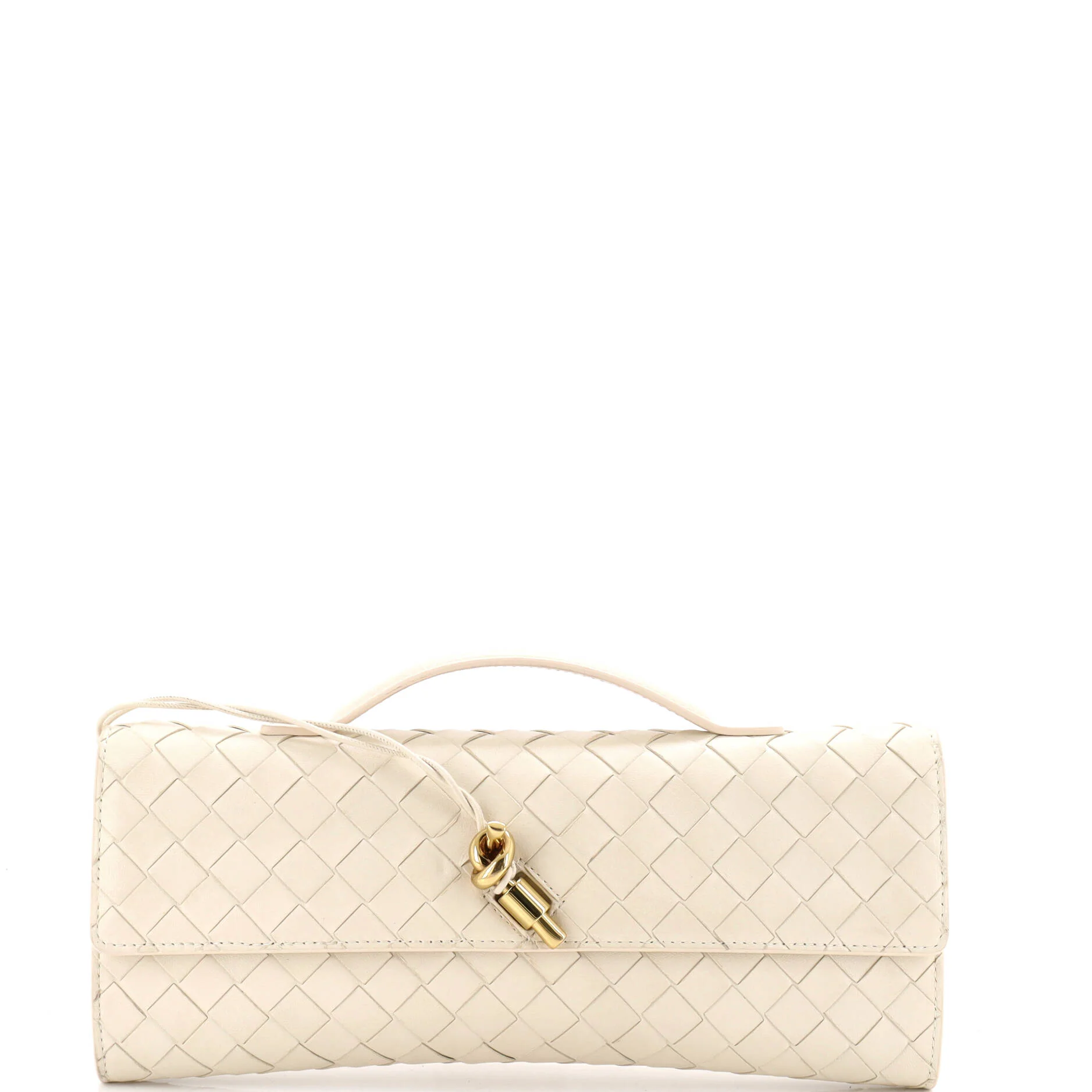 Andiamo Top Handle Clutch Intrecciato Nappa Long