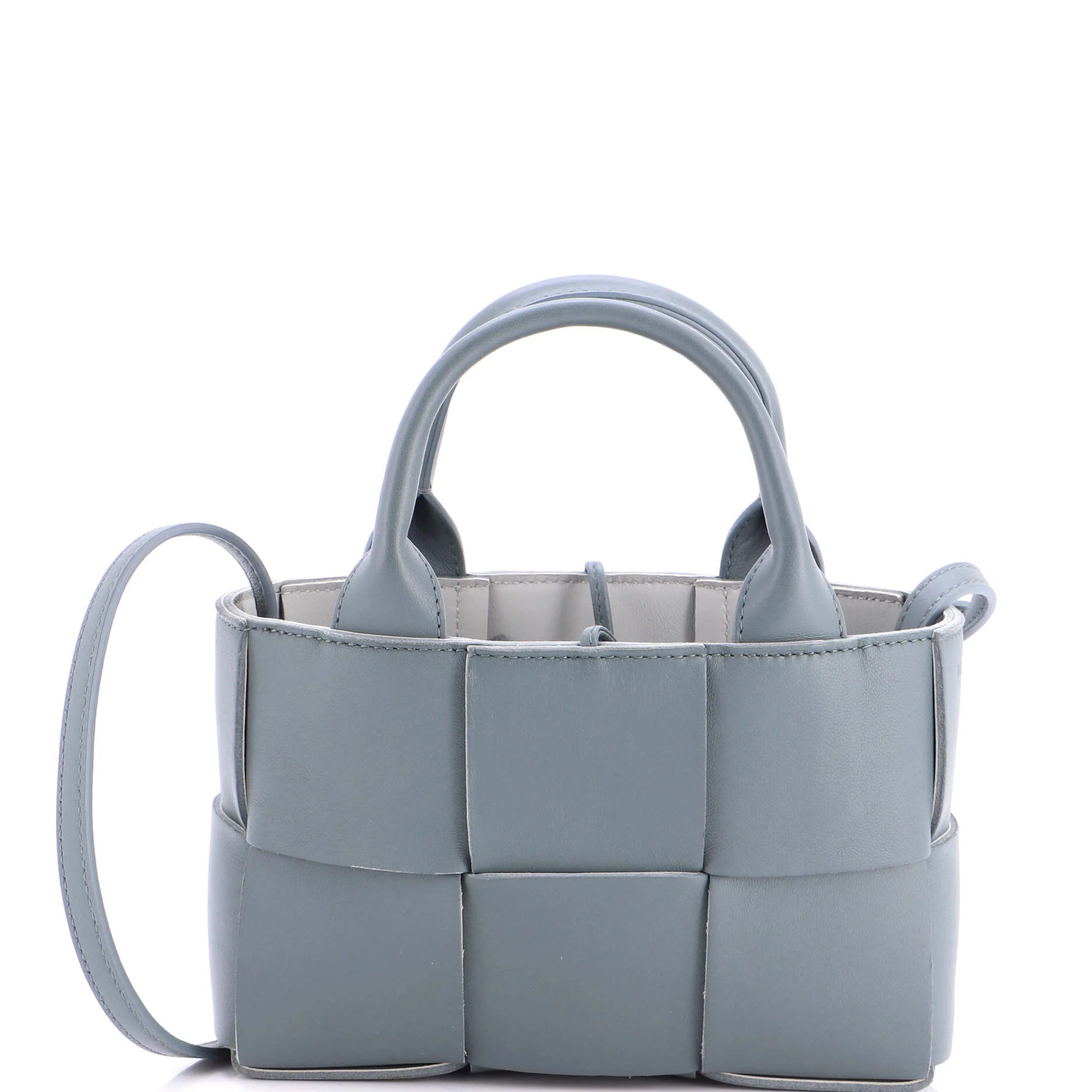 Arco Tote Maxi Intrecciato Leather Candy