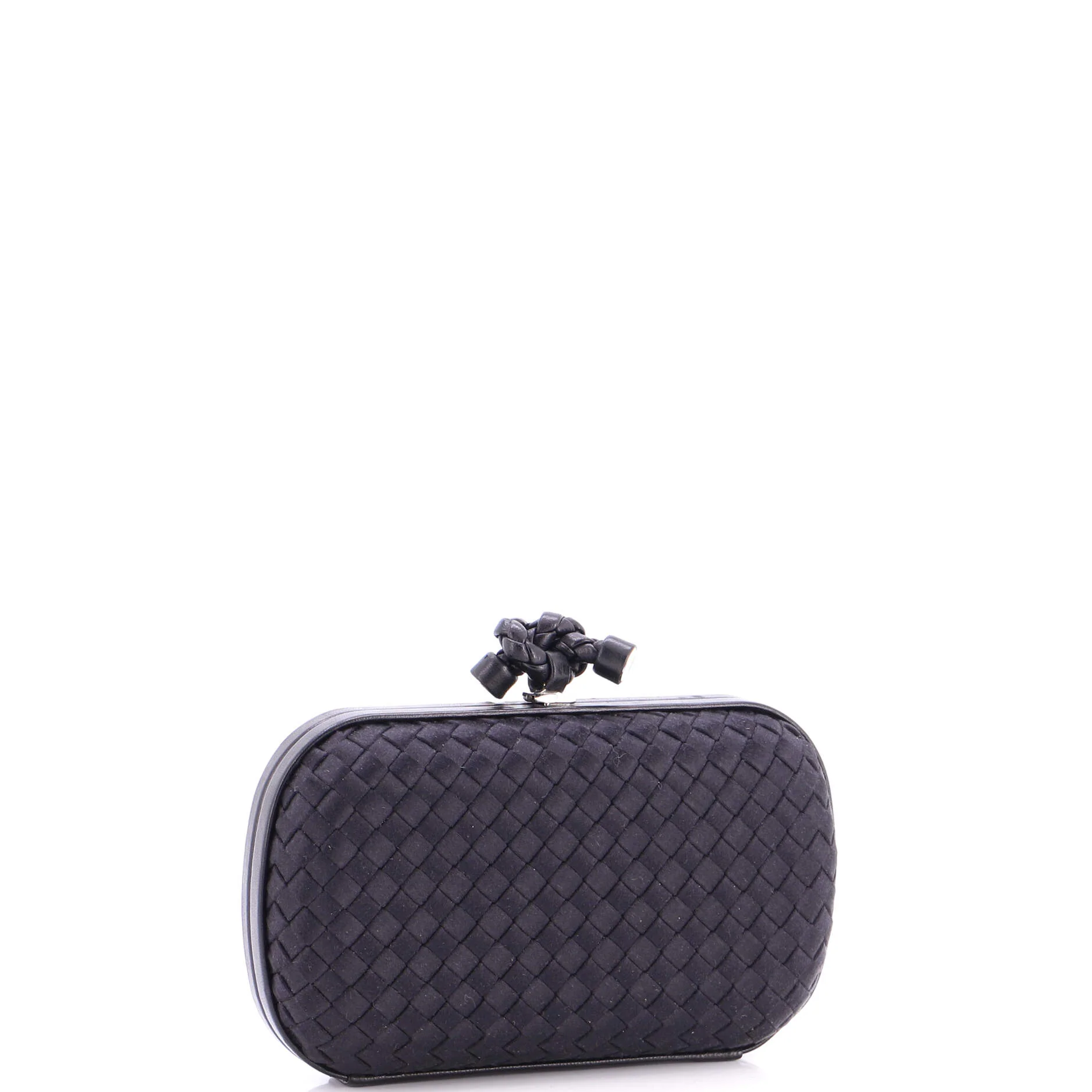Box Knot Clutch Intrecciato Satin Small - Image 2