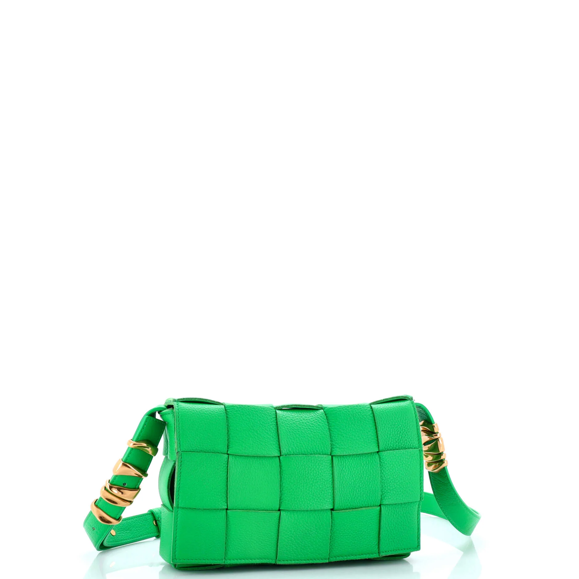 Cassette Crossbody Bag Maxi Intrecciato Grained Leather - Image 2