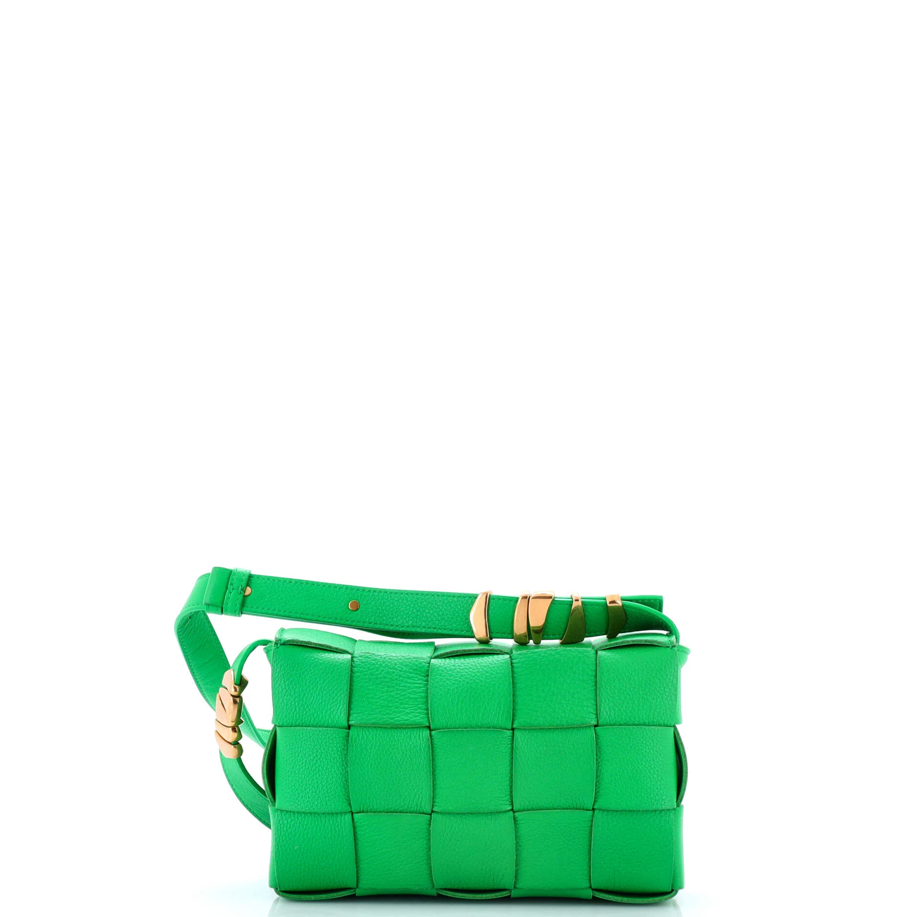 Cassette Crossbody Bag Maxi Intrecciato Grained Leather - Image 3