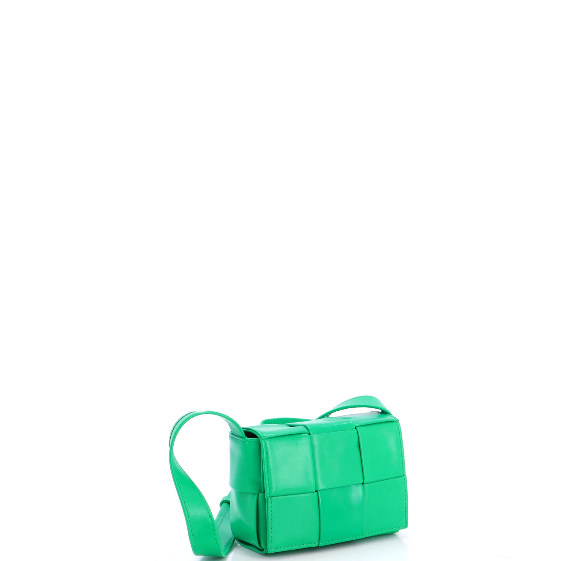 Cassette Crossbody Bag Maxi Intrecciato Leather Candy - Image 2