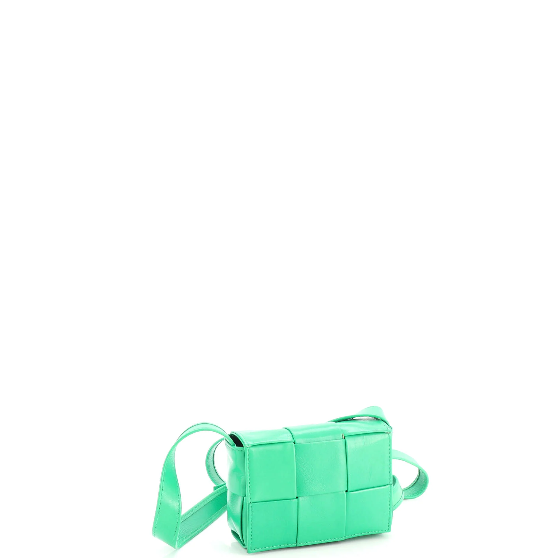 Cassette Crossbody Bag Maxi Intrecciato Leather Candy - Image 2